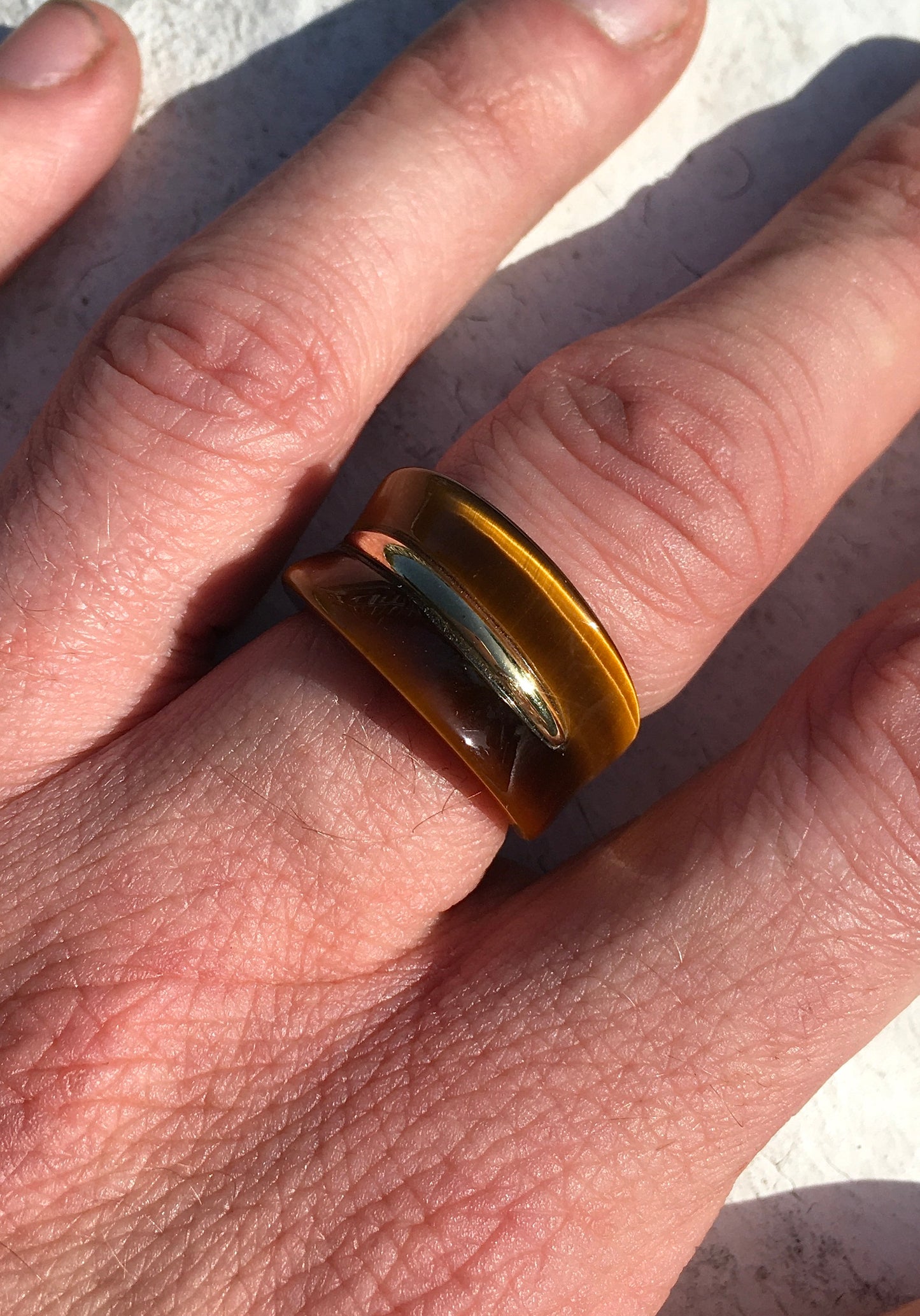 Tiger’s Eye & 9ct Gold Ring