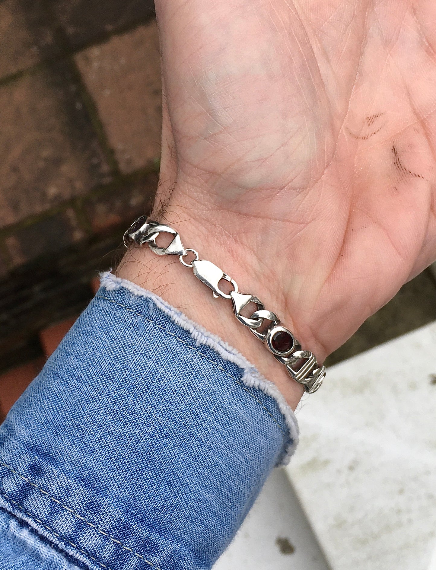 1970s Sterling Silver Mariner Bracelet