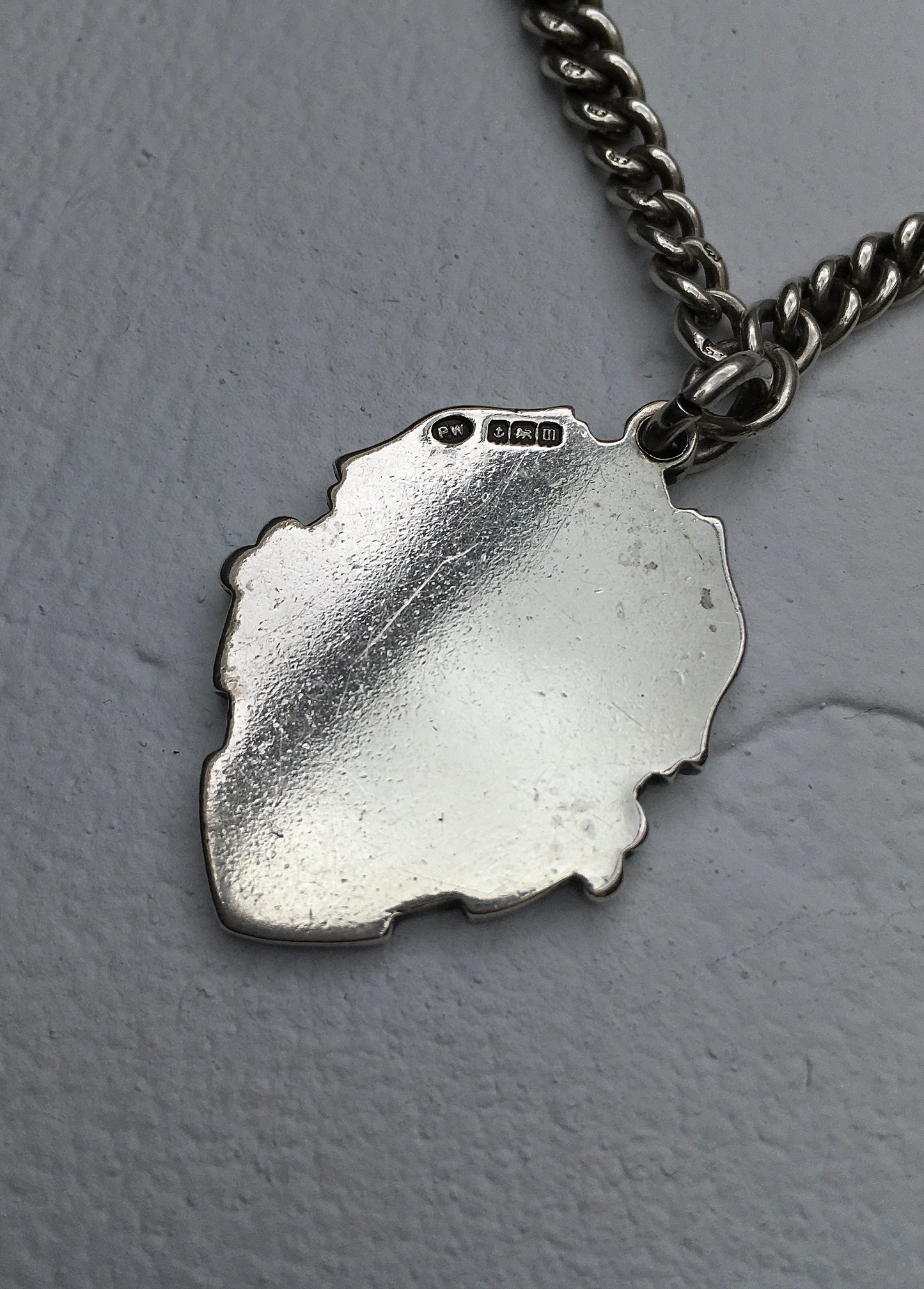 Antique Edwardian Sterling Silver Fob Watch Chain
