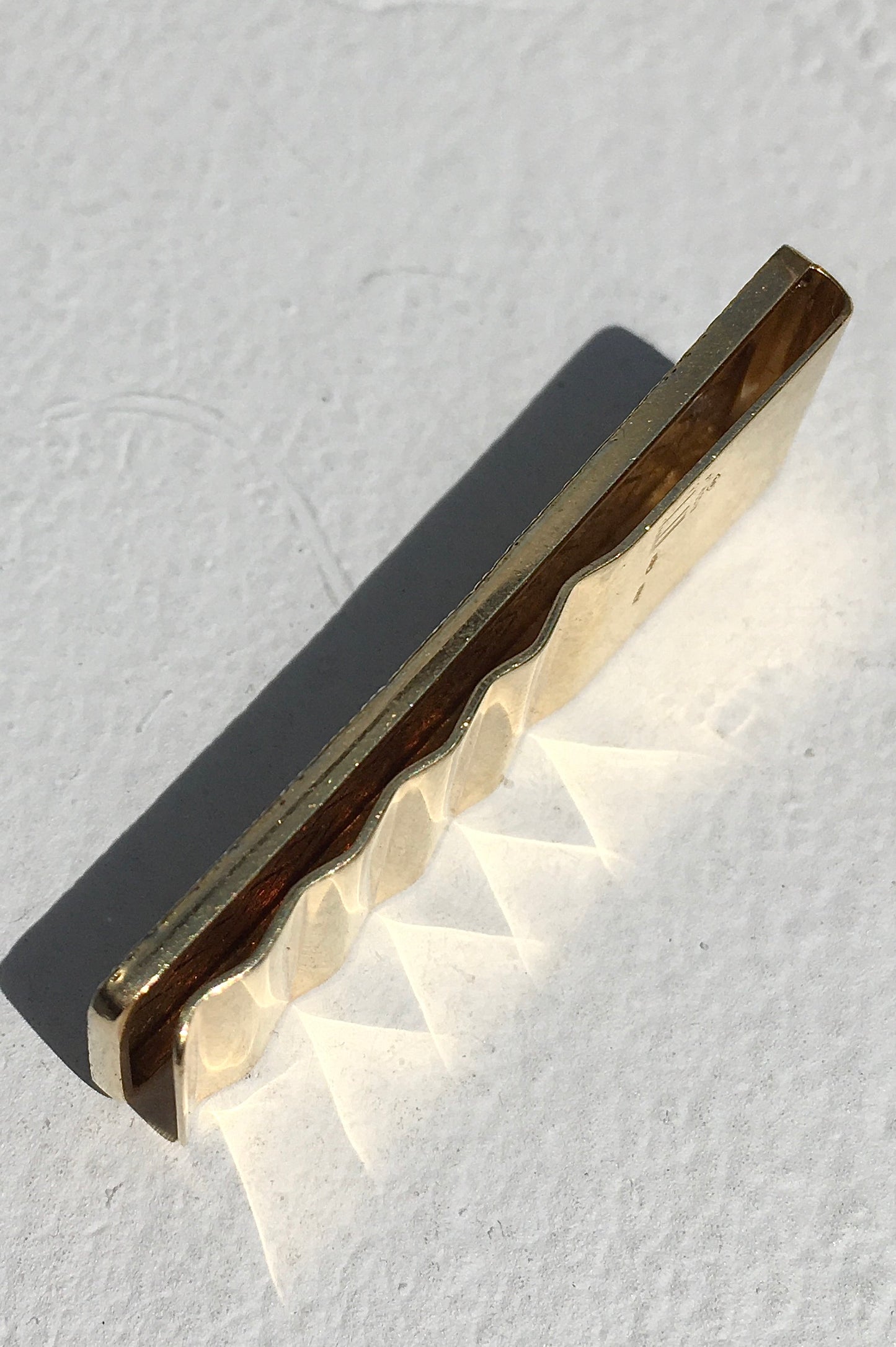 Vintage 1980s 18ct Gold Bi-Colour Dunhill Money Clip