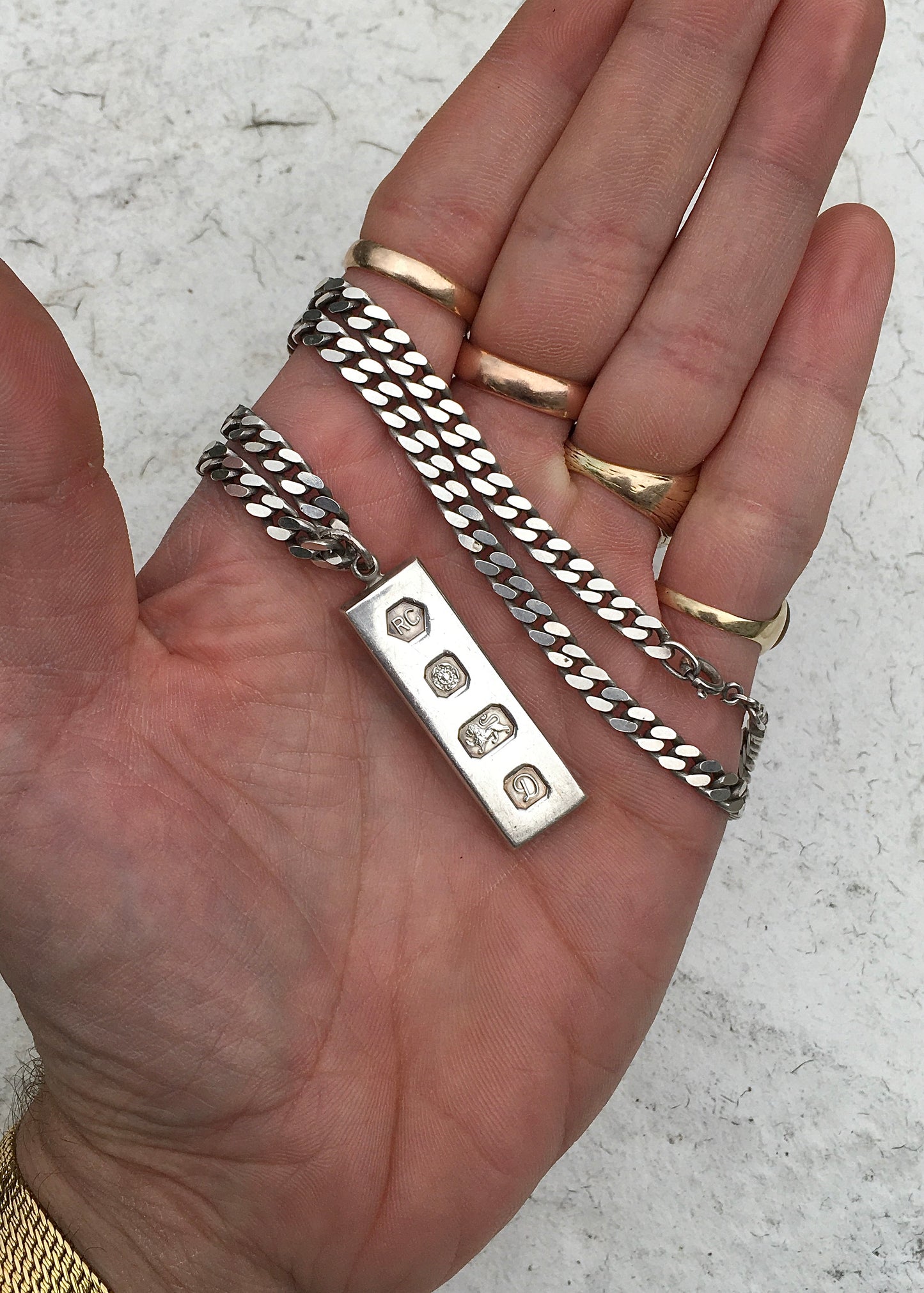 Vintage 1970s Sterling Silver Ingot