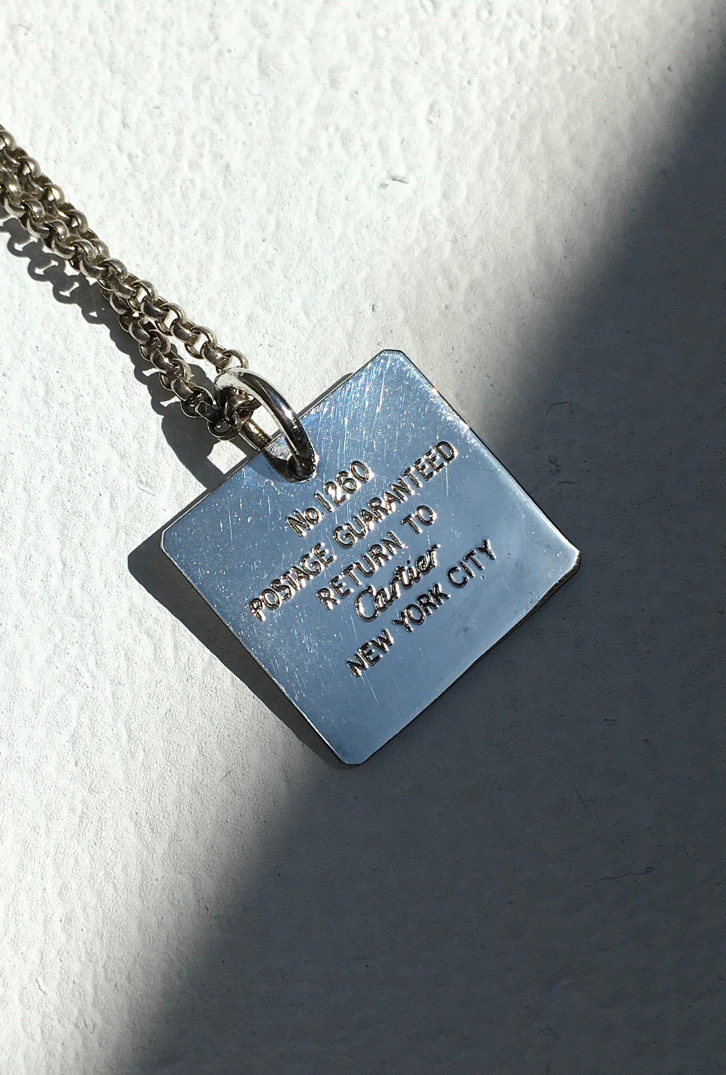 Vintage Sterling Silver Cartier Necklace