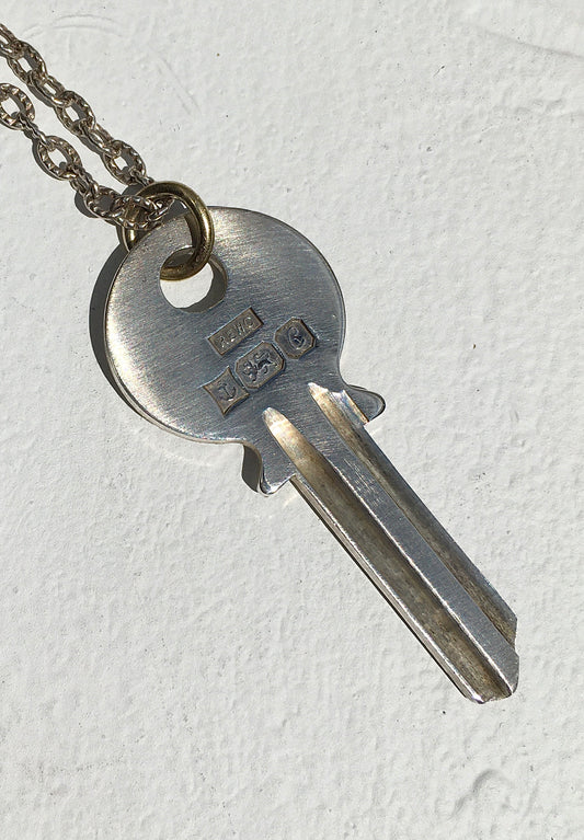 Sterling Silver Jubilee Key Necklace