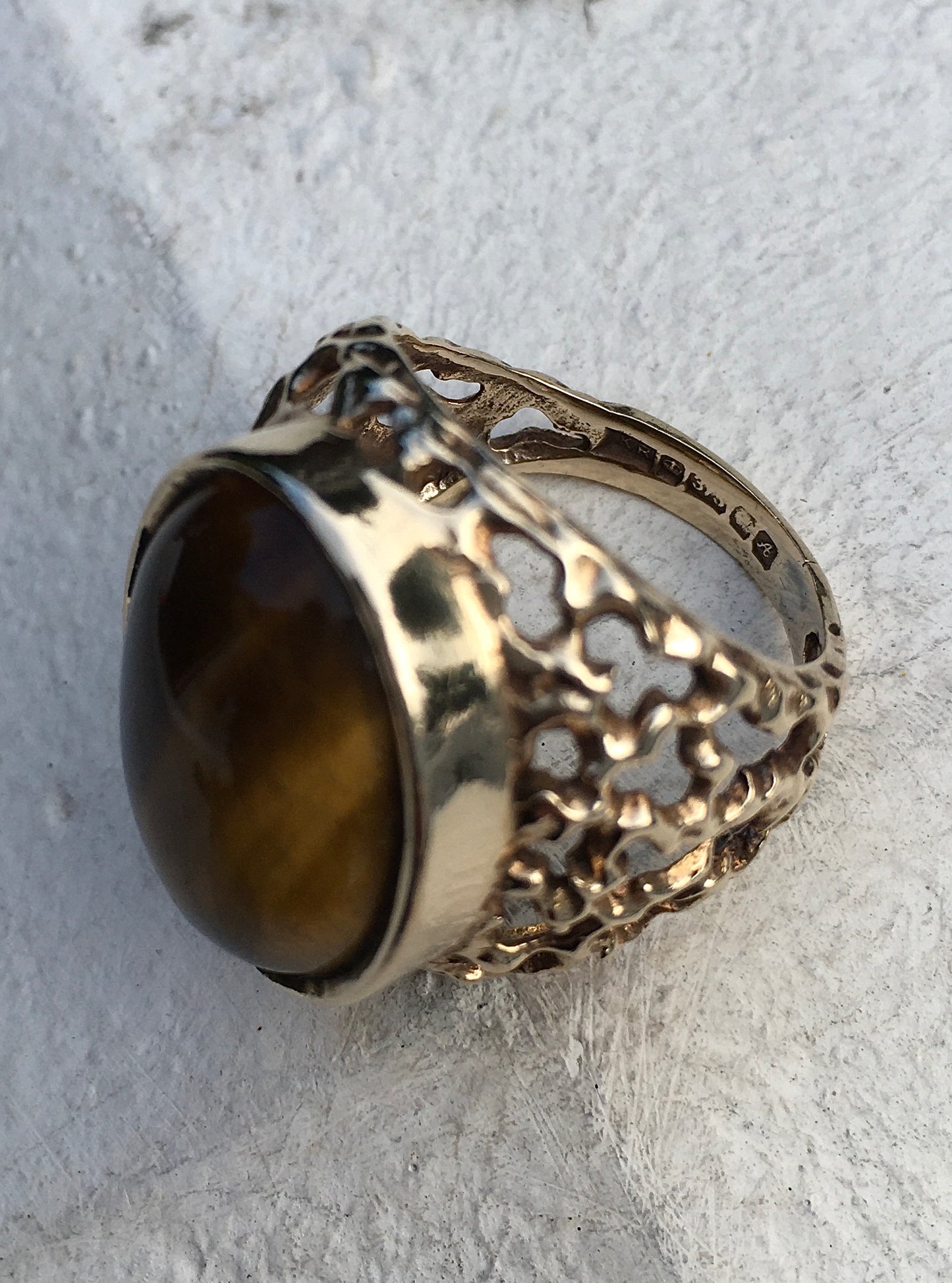 1970s 9ct Gold x Tiger’s Eye Ring