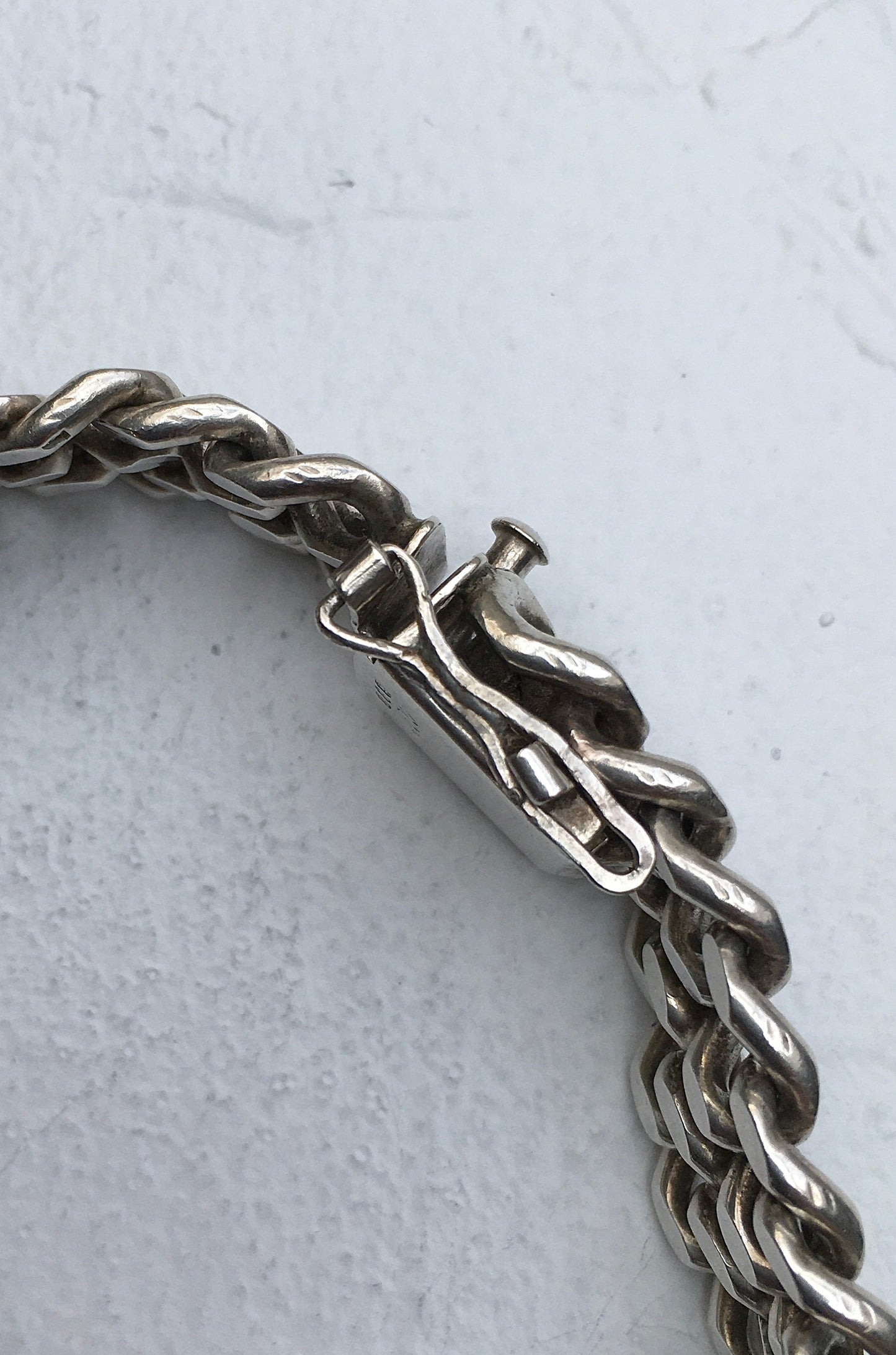 1970s Sterling Silver Double Curb