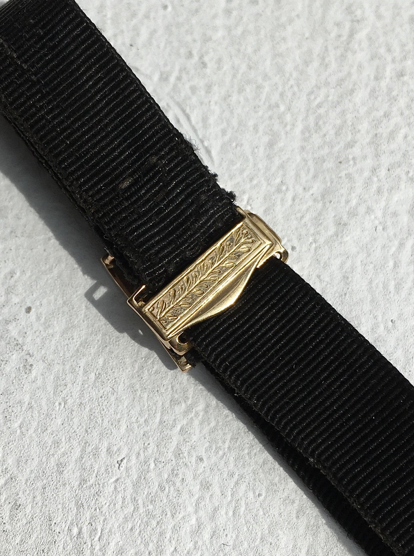 Antique 9ct Gold Mourning Bracelet