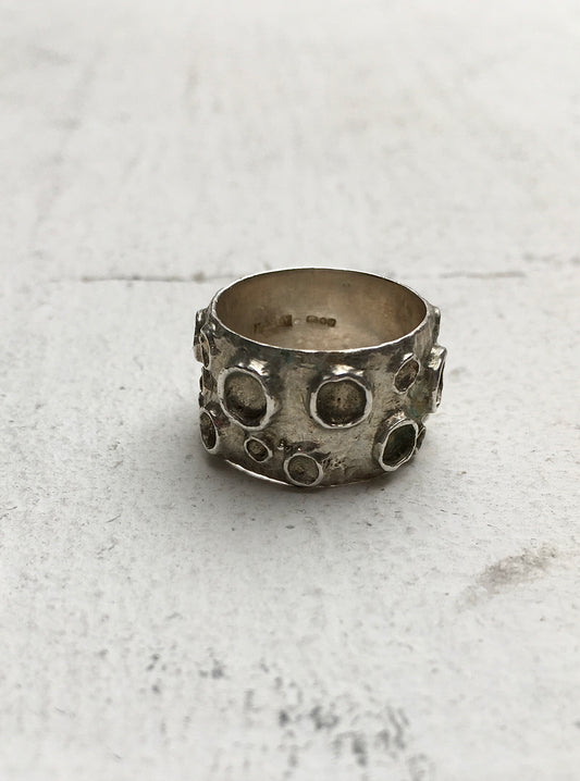 Sterling Silver Crater Ring