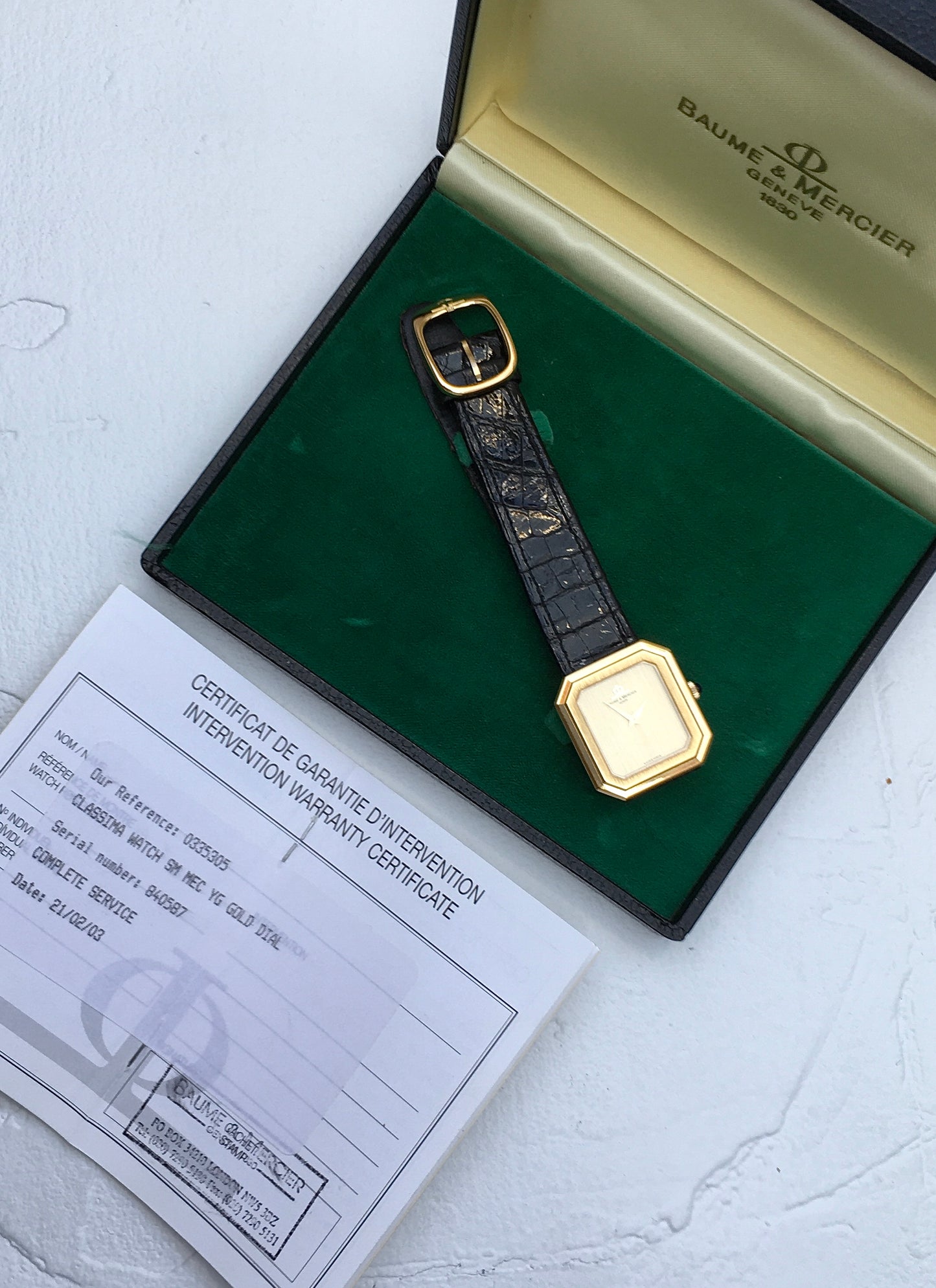 1980s 18k Baume & Mercier