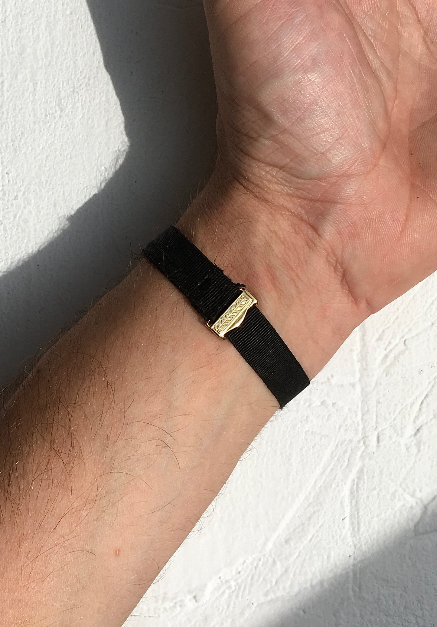 Antique 9ct Gold Mourning Bracelet