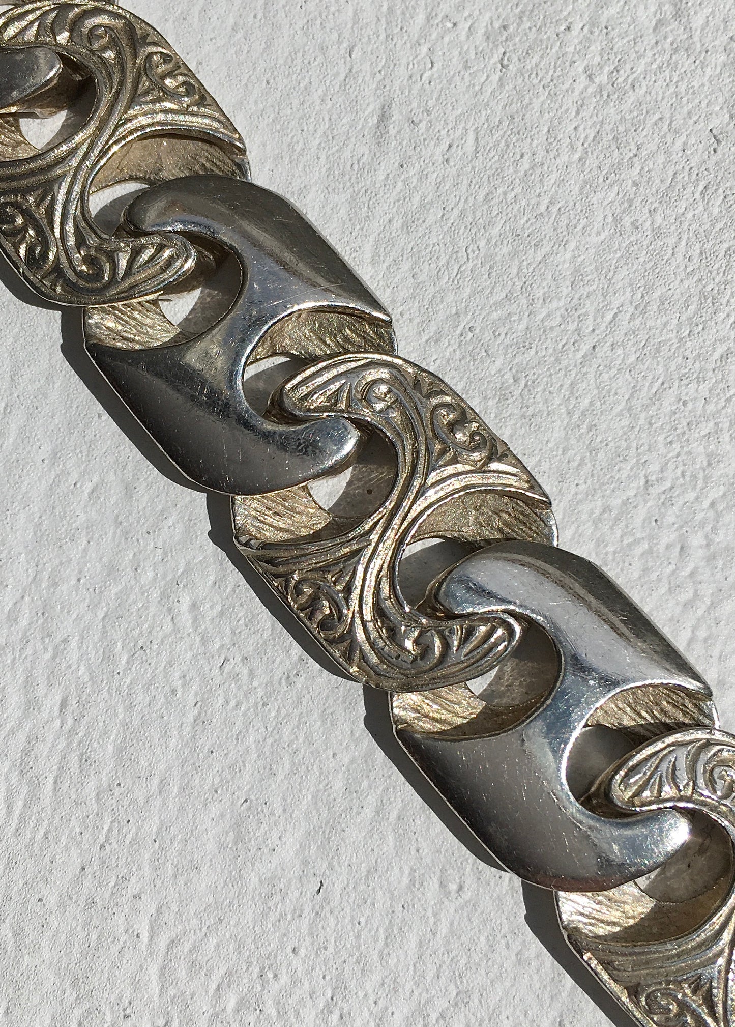 Vintage Sterling Silver Curb Link