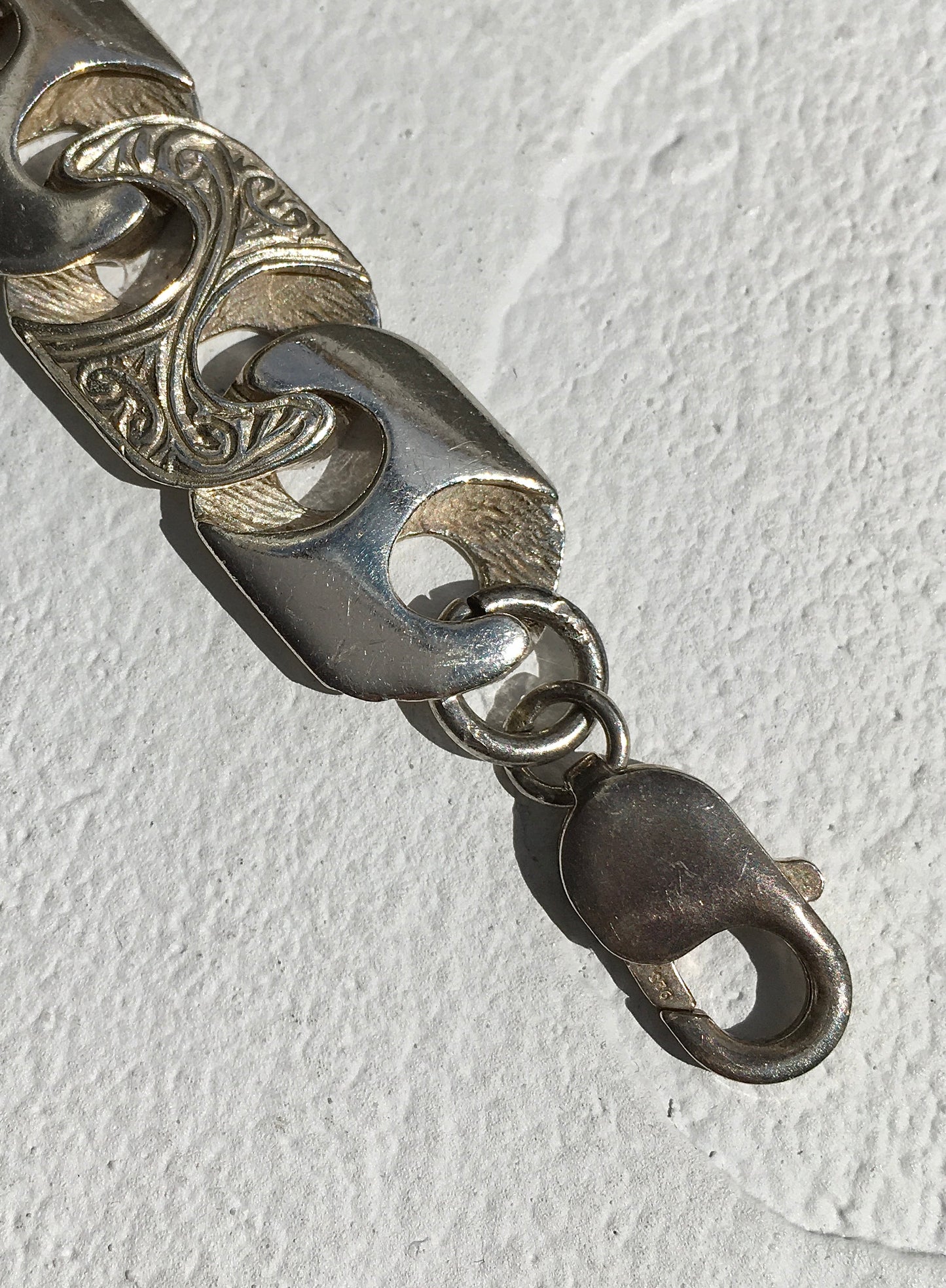 Vintage Sterling Silver Curb Link