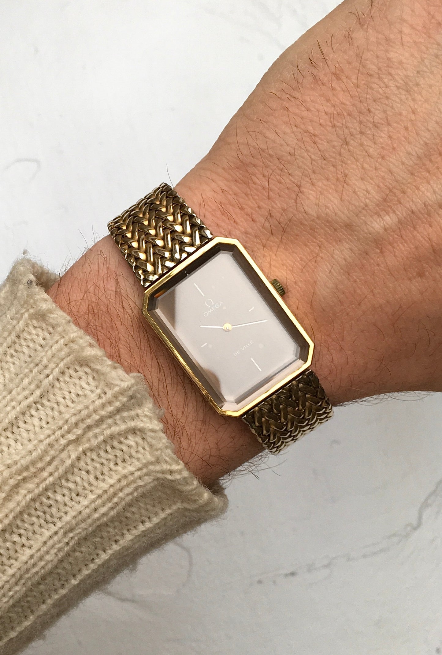 1970s Andrew Grima Emerald Line Omega De Ville