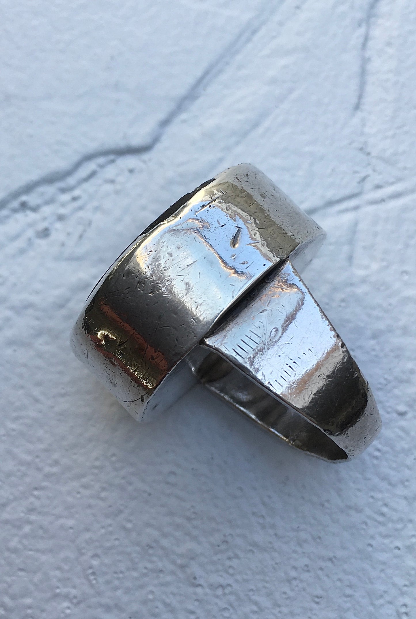 Antique Silver Glass Intaglio