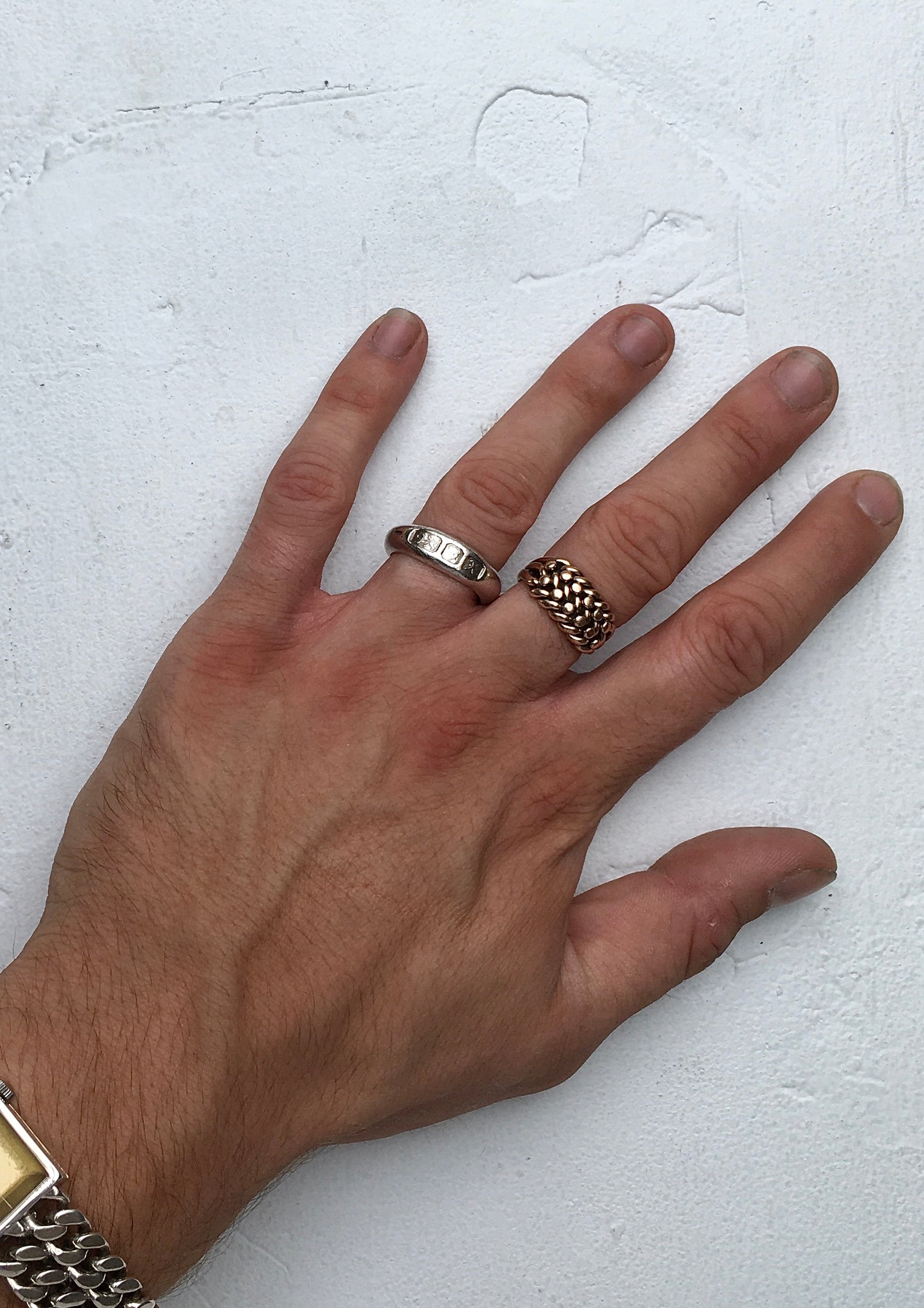 1990s Sterling Silver Hallmark Ring