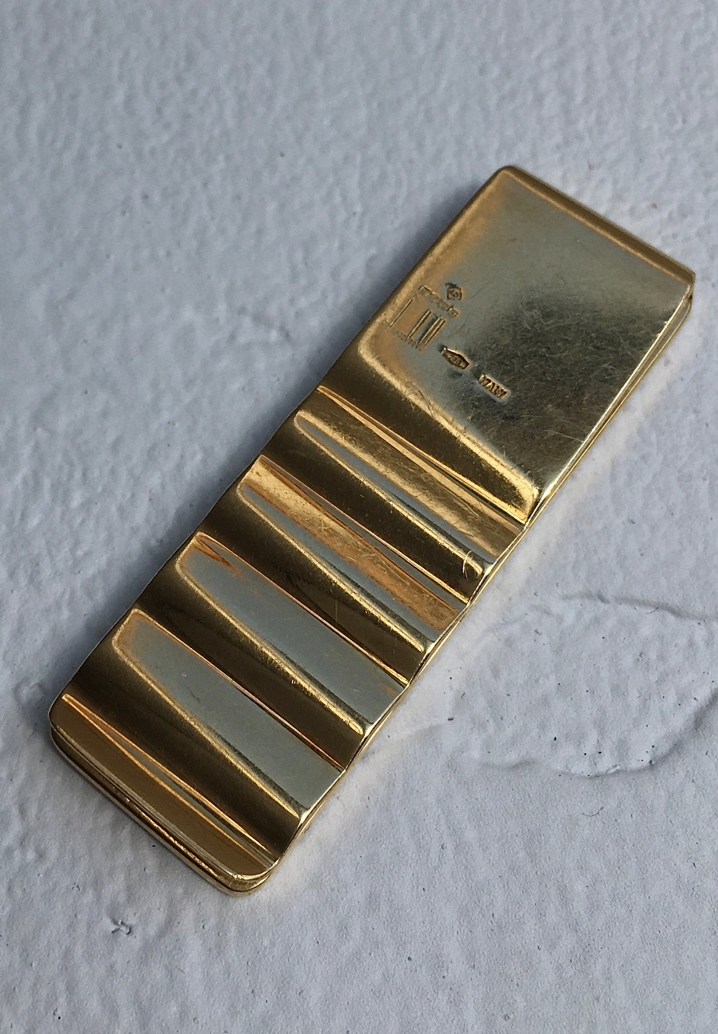 Vintage 1980s 18ct Gold Bi-Colour Dunhill Money Clip