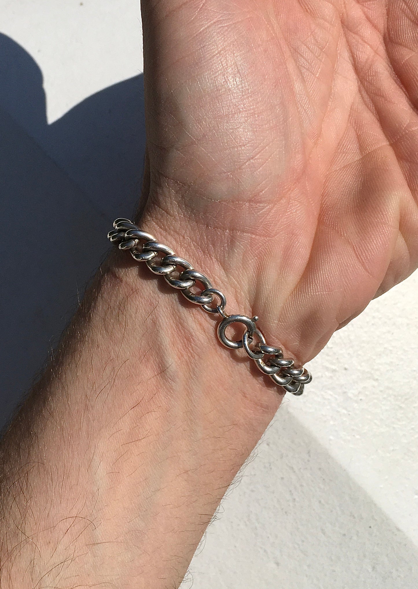 Vintage 1960s Sterling Silver Identity Bracelet