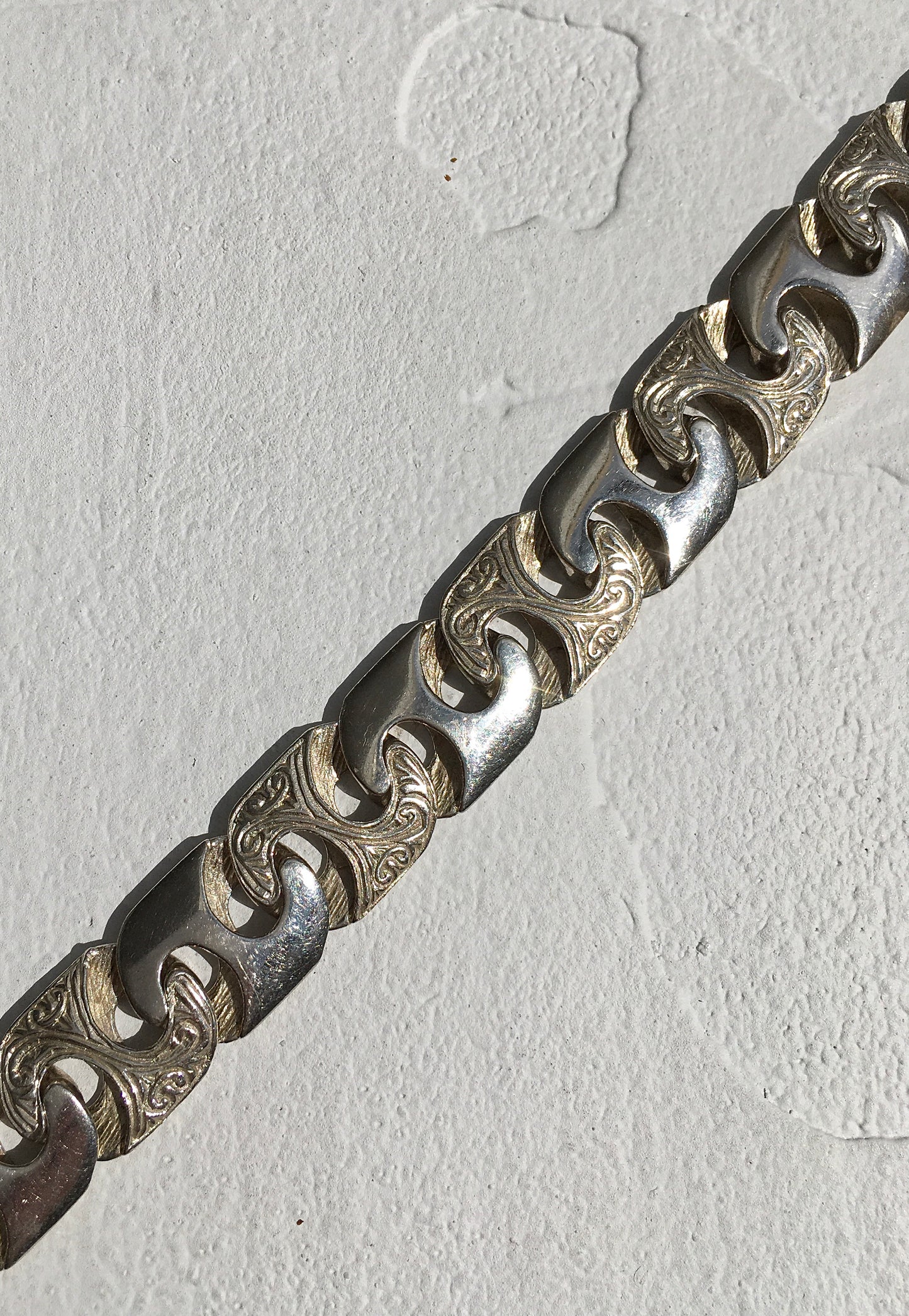 Vintage Sterling Silver Curb Link