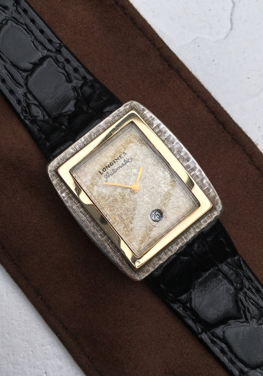 Vintage 1960s Sterling Silver & 14k Gold Longines