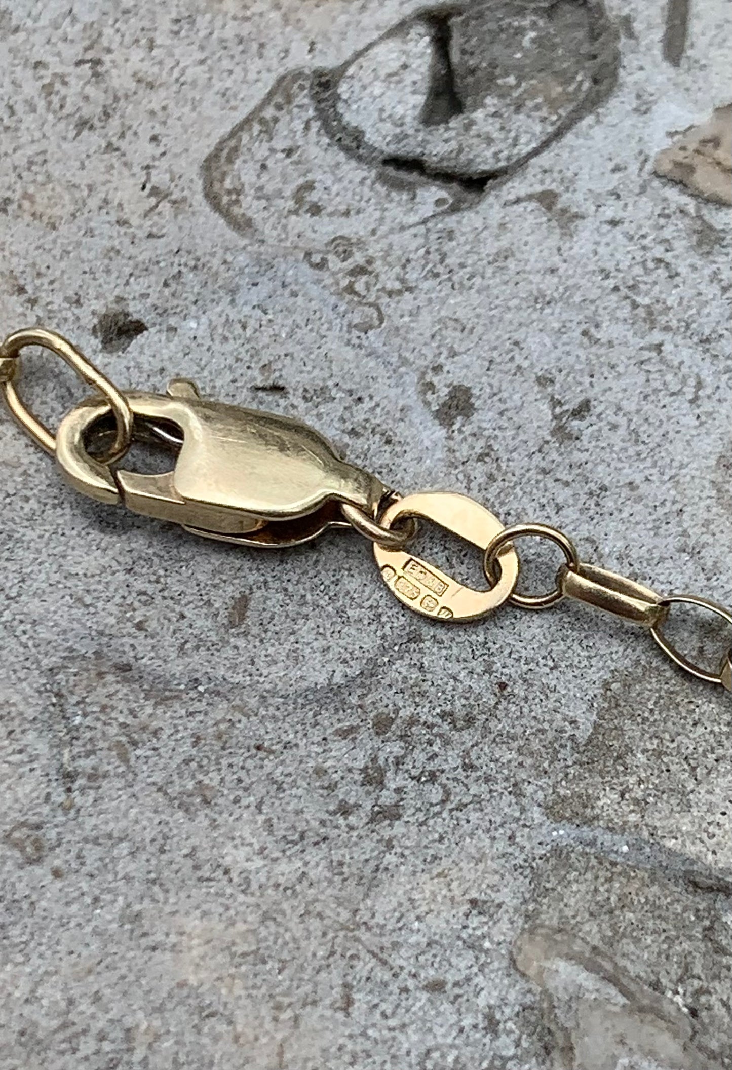 Vintage 9ct Gold Amethyst Necklace