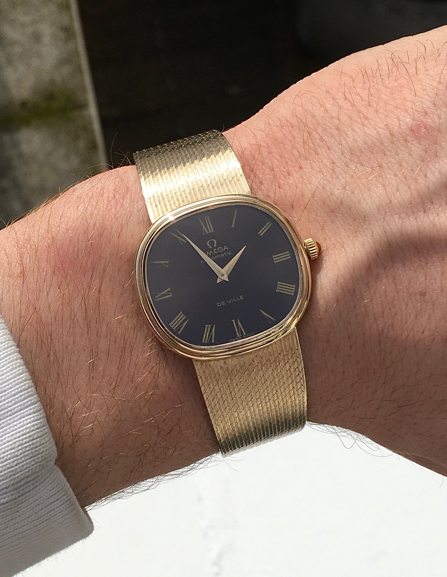 1970s 9ct Gold Omega De Ville
