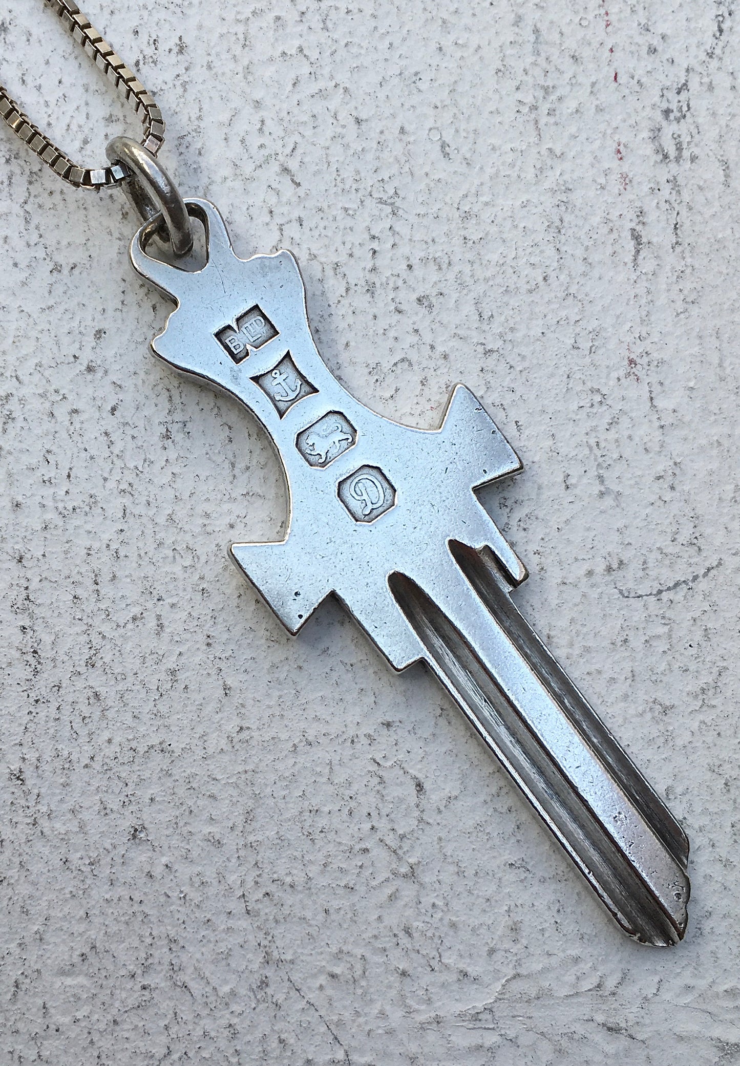 Sterling Silver Key Pendant