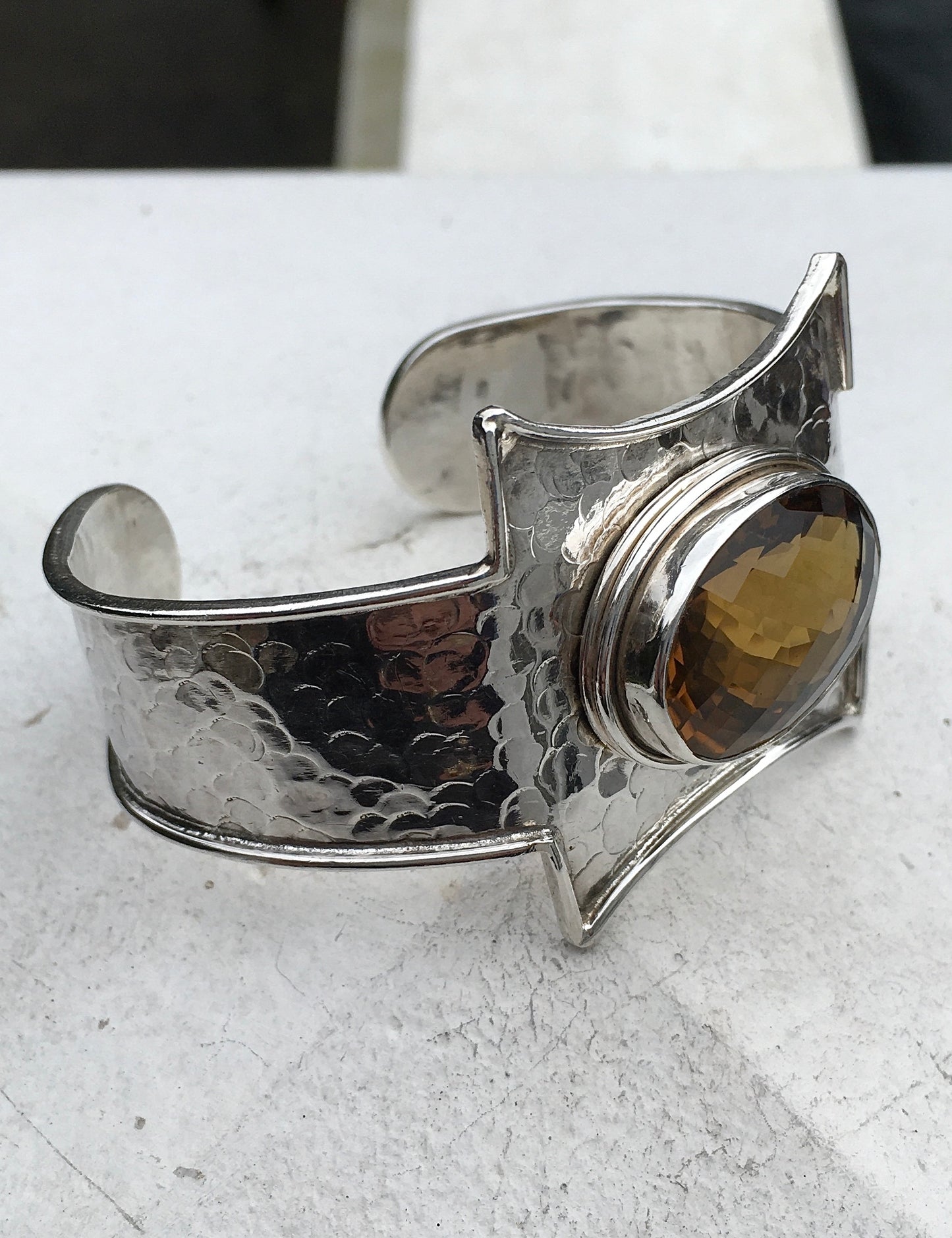 Sterling Silver Citrine Bangle