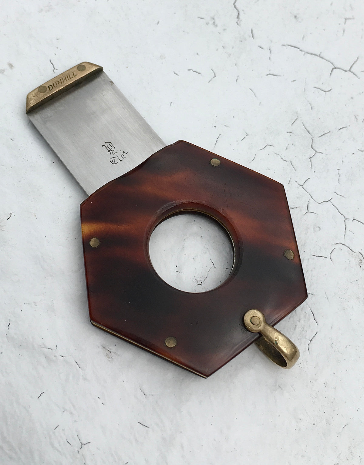 Vintage 1950s Tortoise Shell Dunhill Cigar Cutter