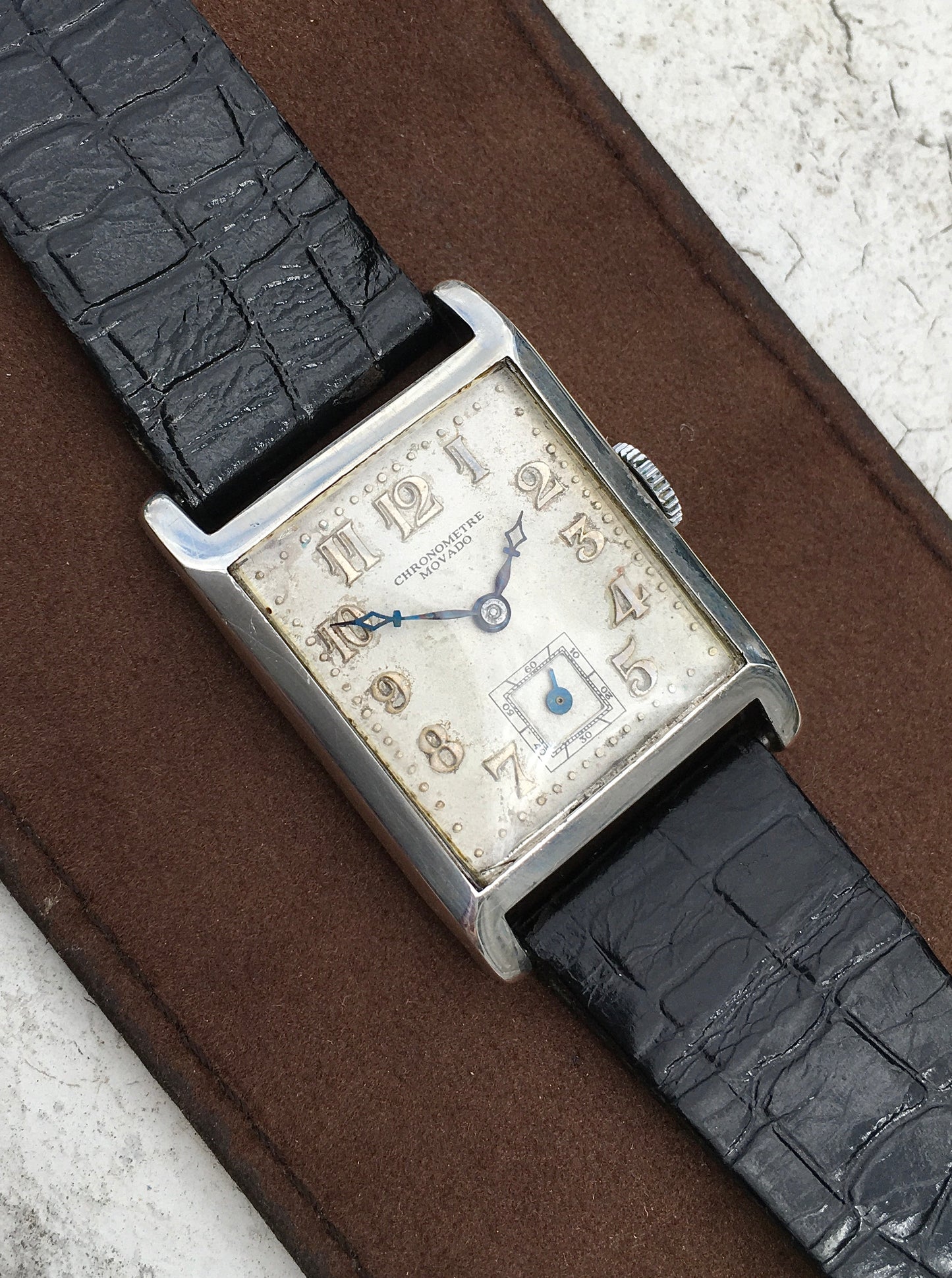 Vintage 1930s Sterling Silver Movado