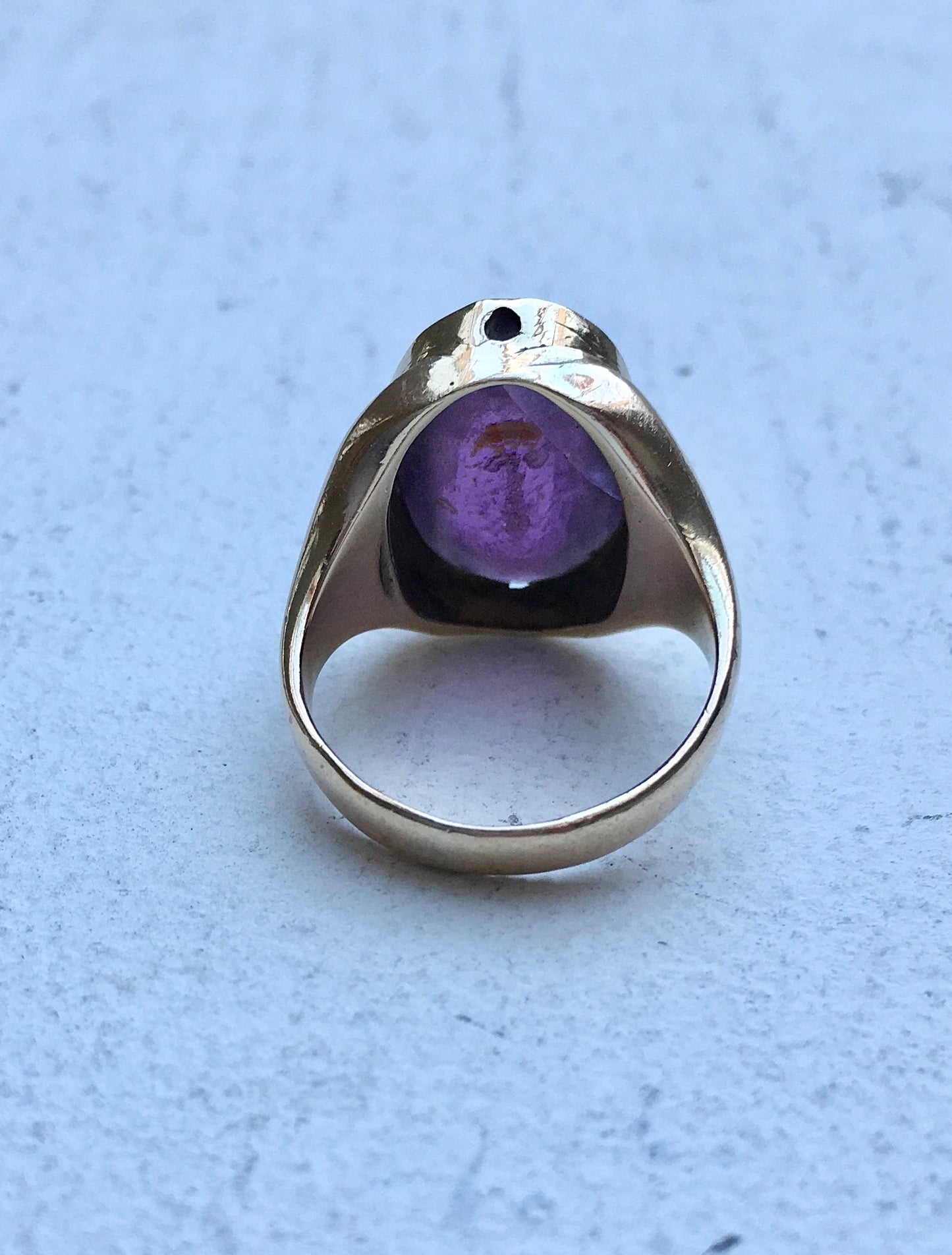 Vintage 9ct Gold x Amethyst Ring