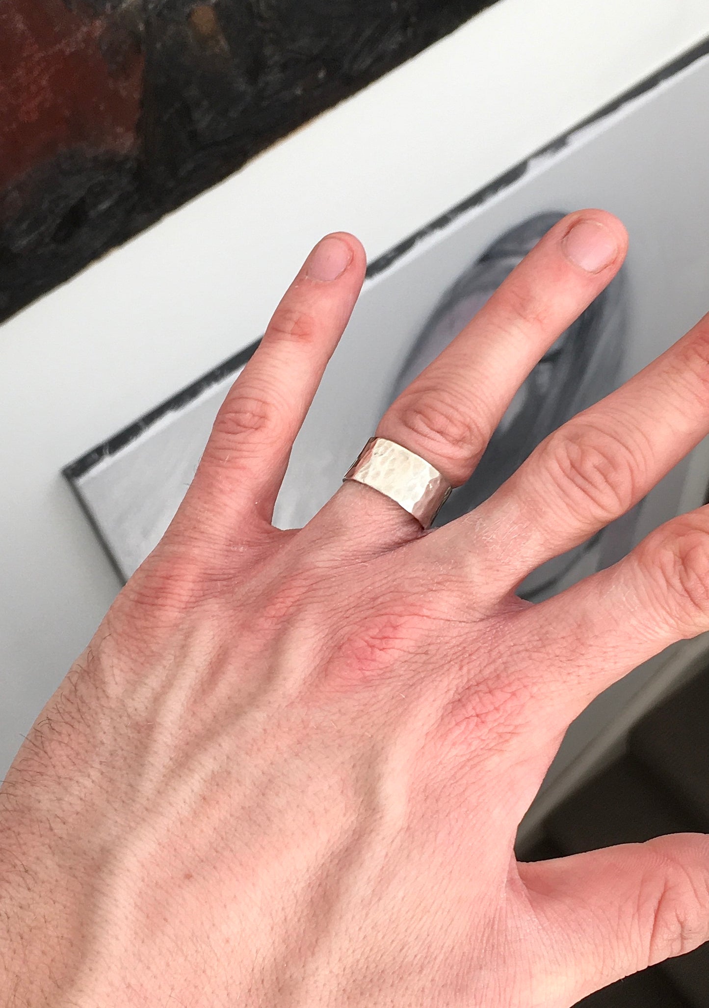 Sterling Silver Hammered Ring