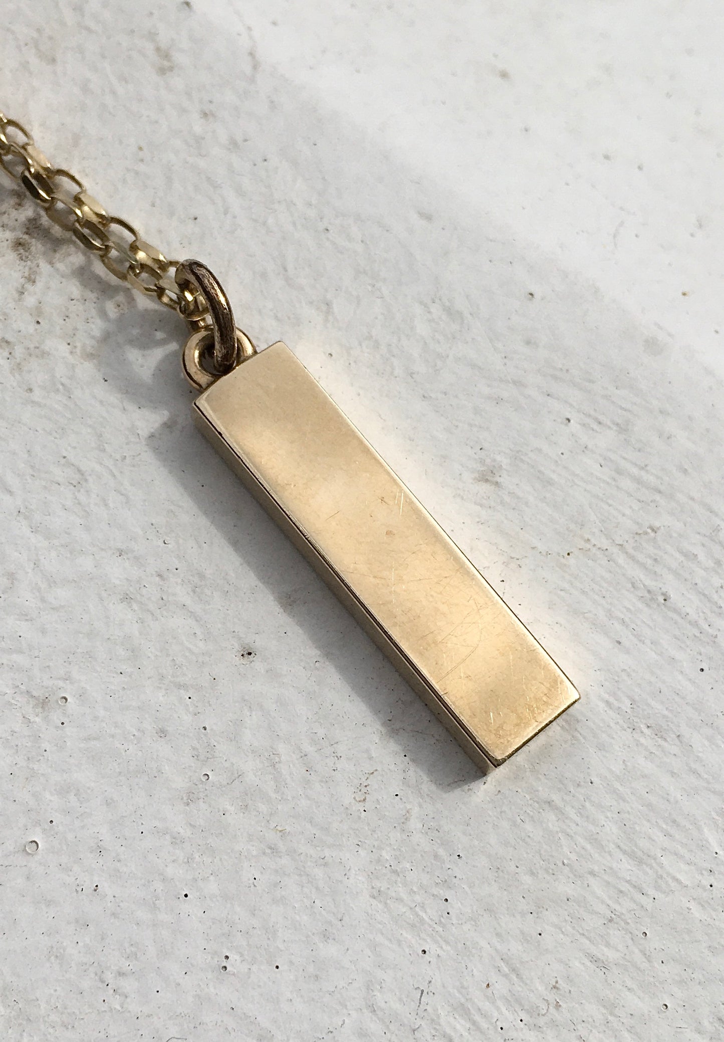 9ct Gold Ingot x Chain