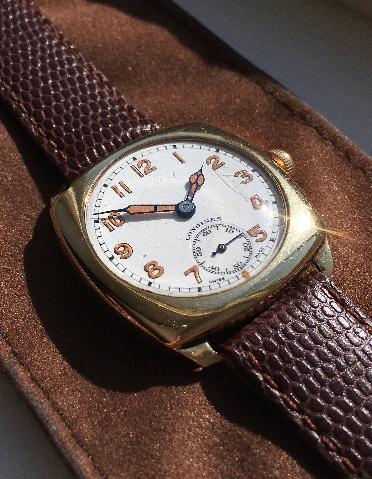 Vintage 1940s 9ct Gold Longines