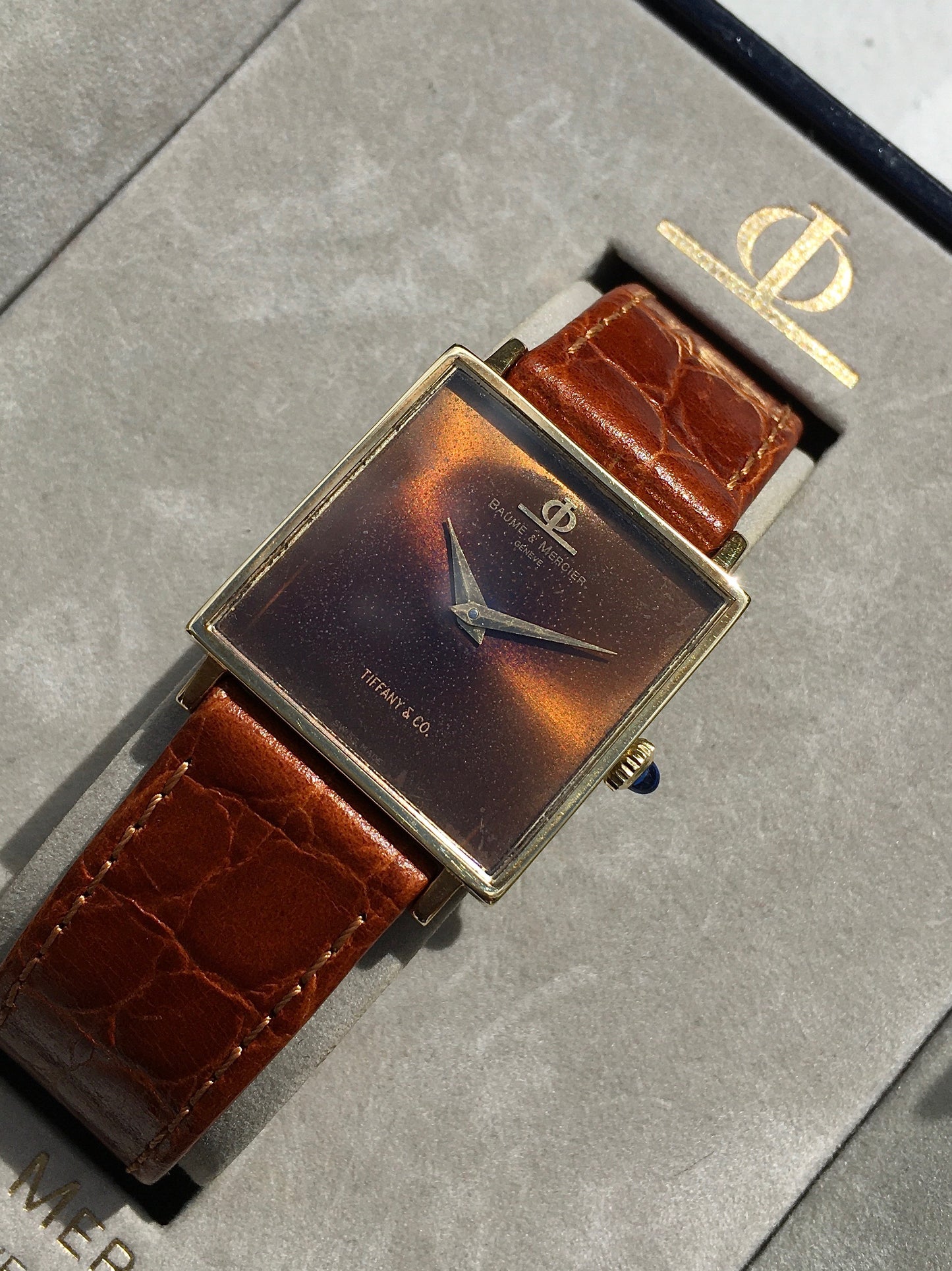 Vintage 1970s 14k Tiffany & Co Baume & Mercier