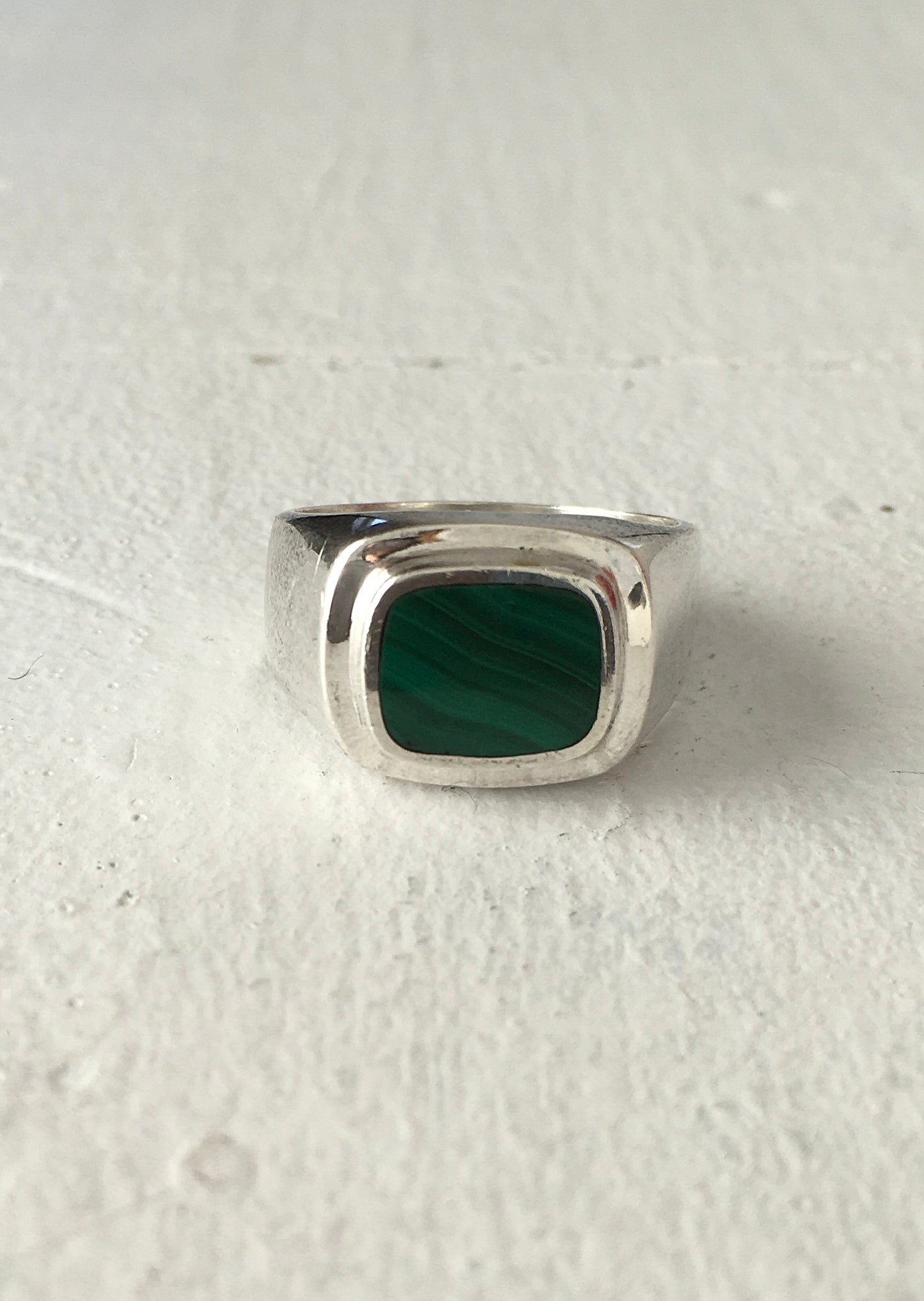 Sterling Silver Malachite Ring