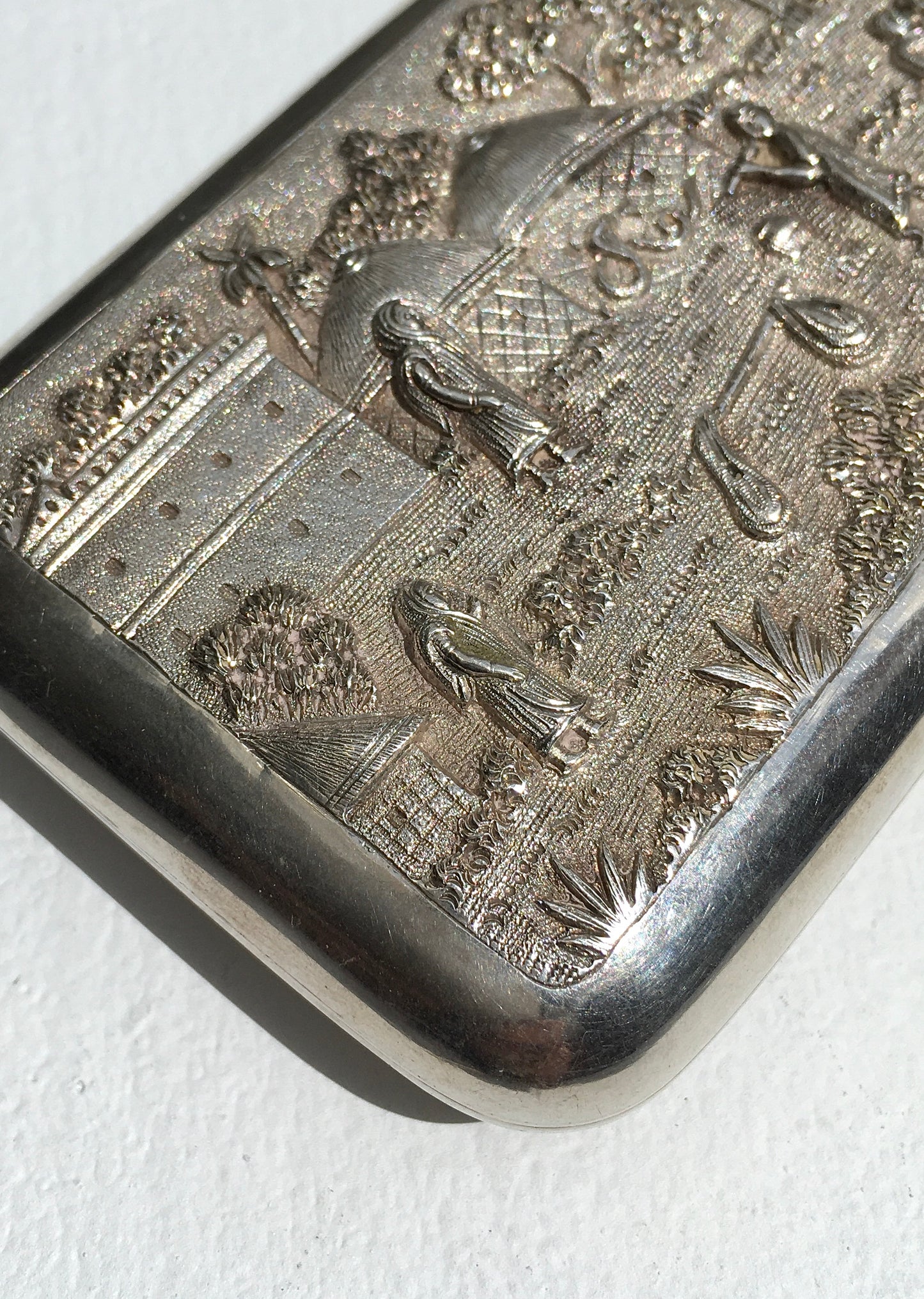 Antique Silver Cigar Case
