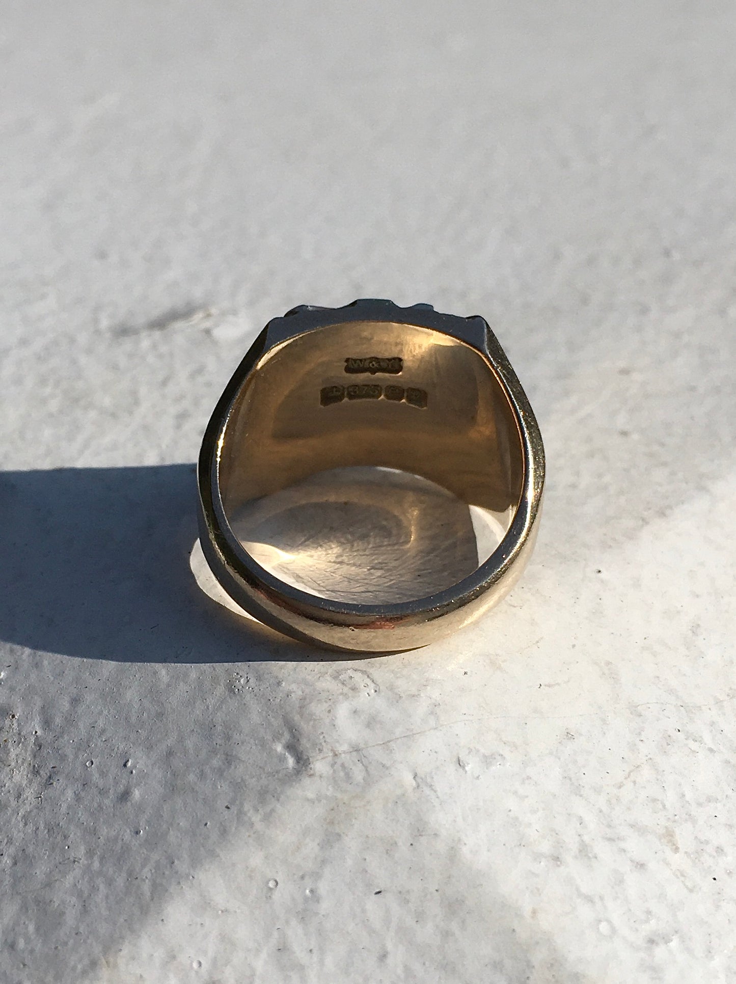 Vintage 1970s 9ct Tri-Colour Ring
