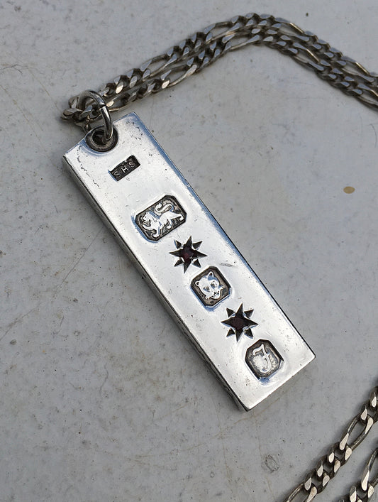 Vintage 1980s Sterling Silver Ingot