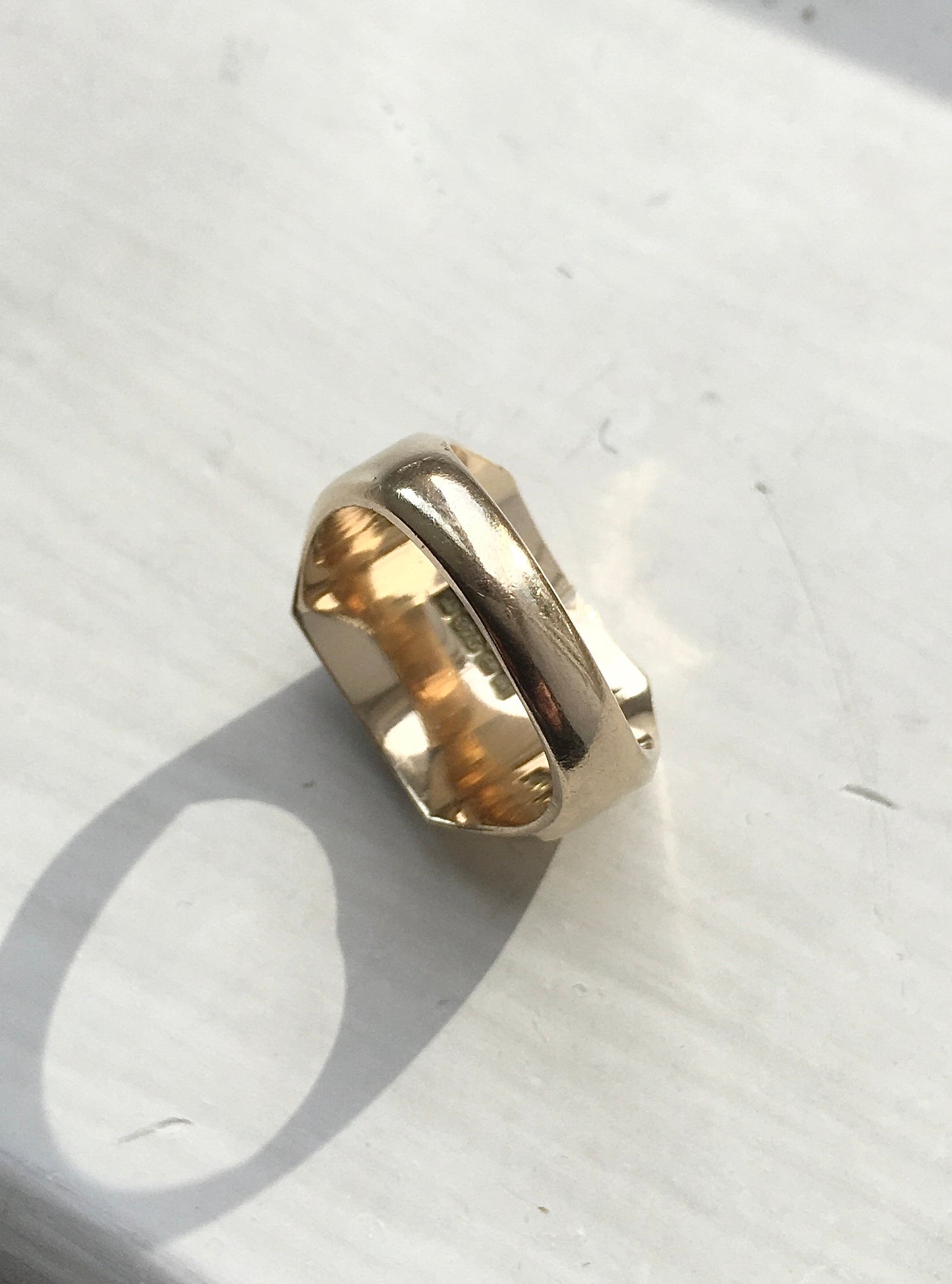 Vintage 1970s 9ct Tri-Colour Ring