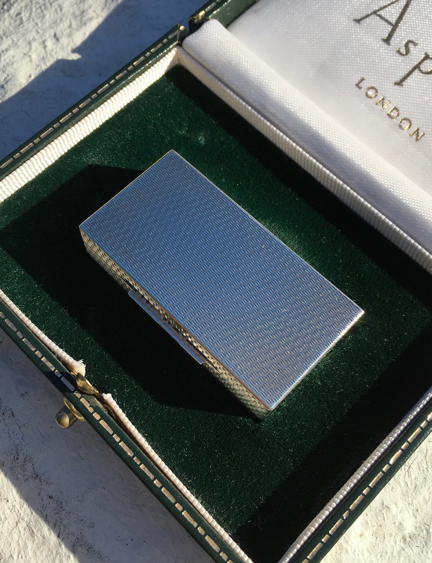 Sterling Silver Asprey Elizabeth II Pill Box