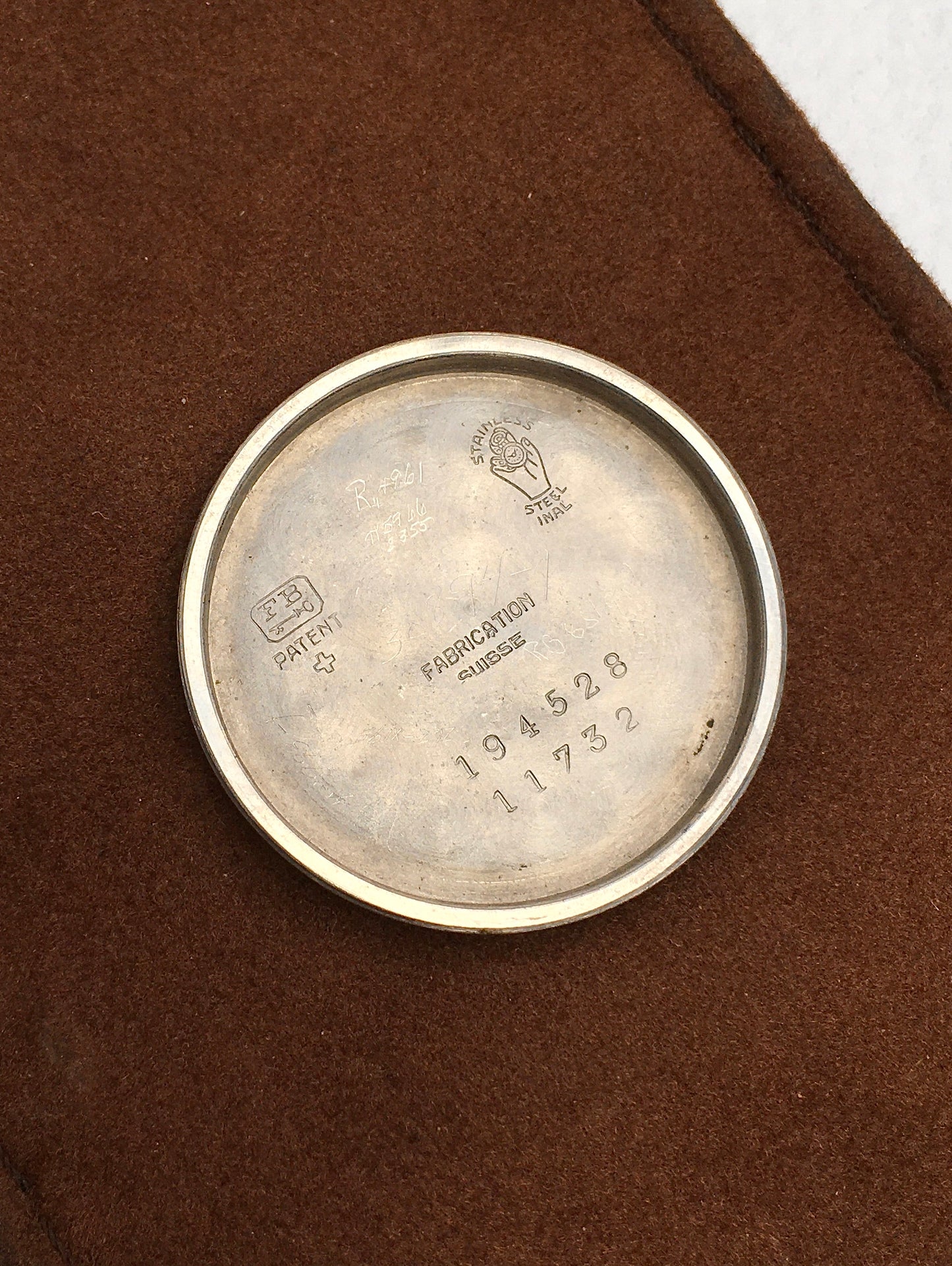 Vintage 1930s Steel & Rose Gold Movado