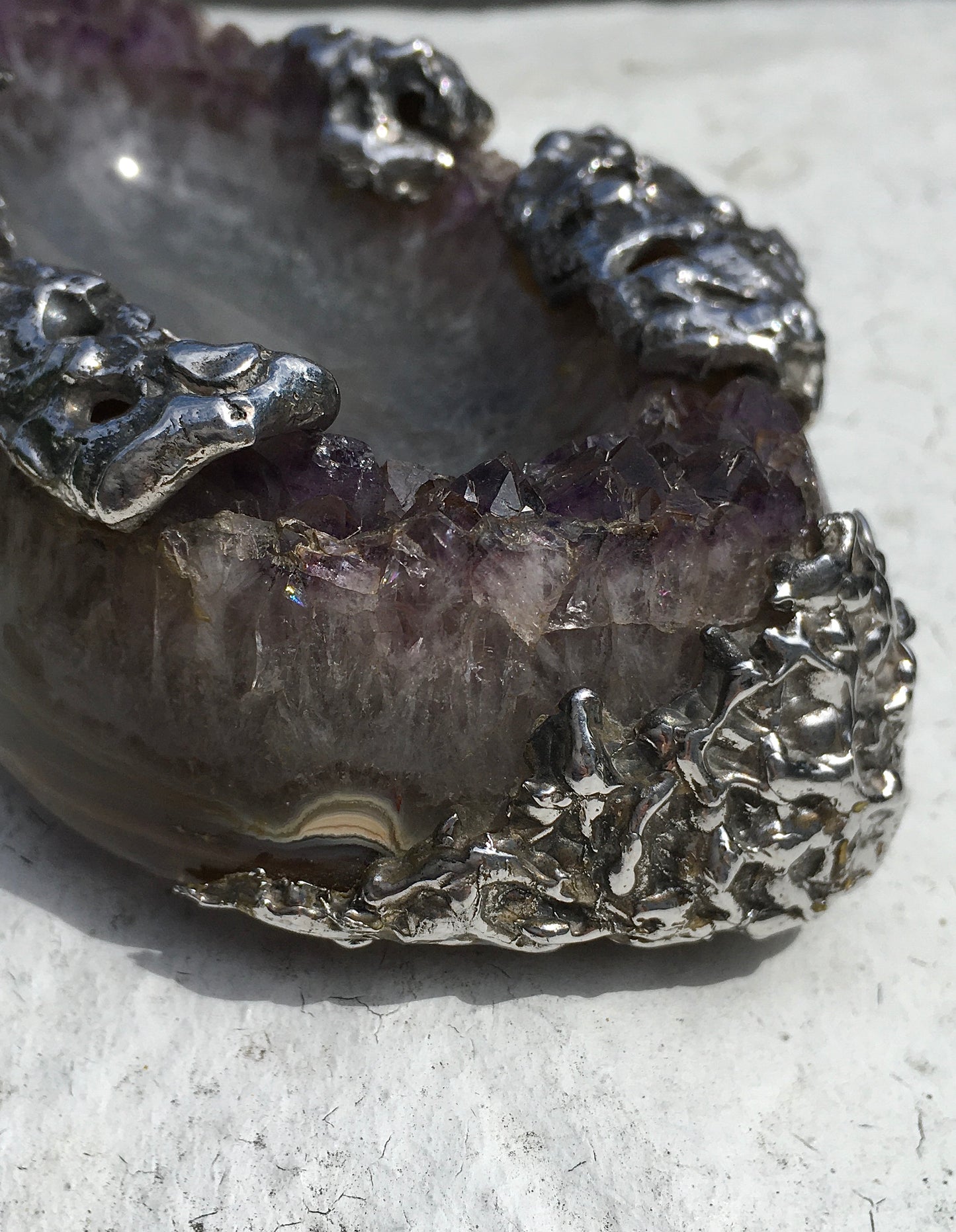 Vintage Amethyst Cigar Ashtray