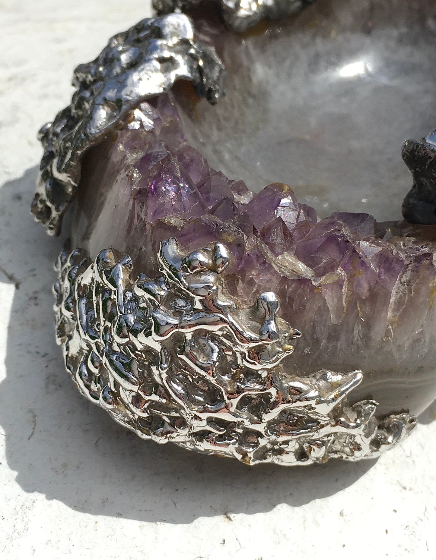 Vintage Amethyst Cigar Ashtray