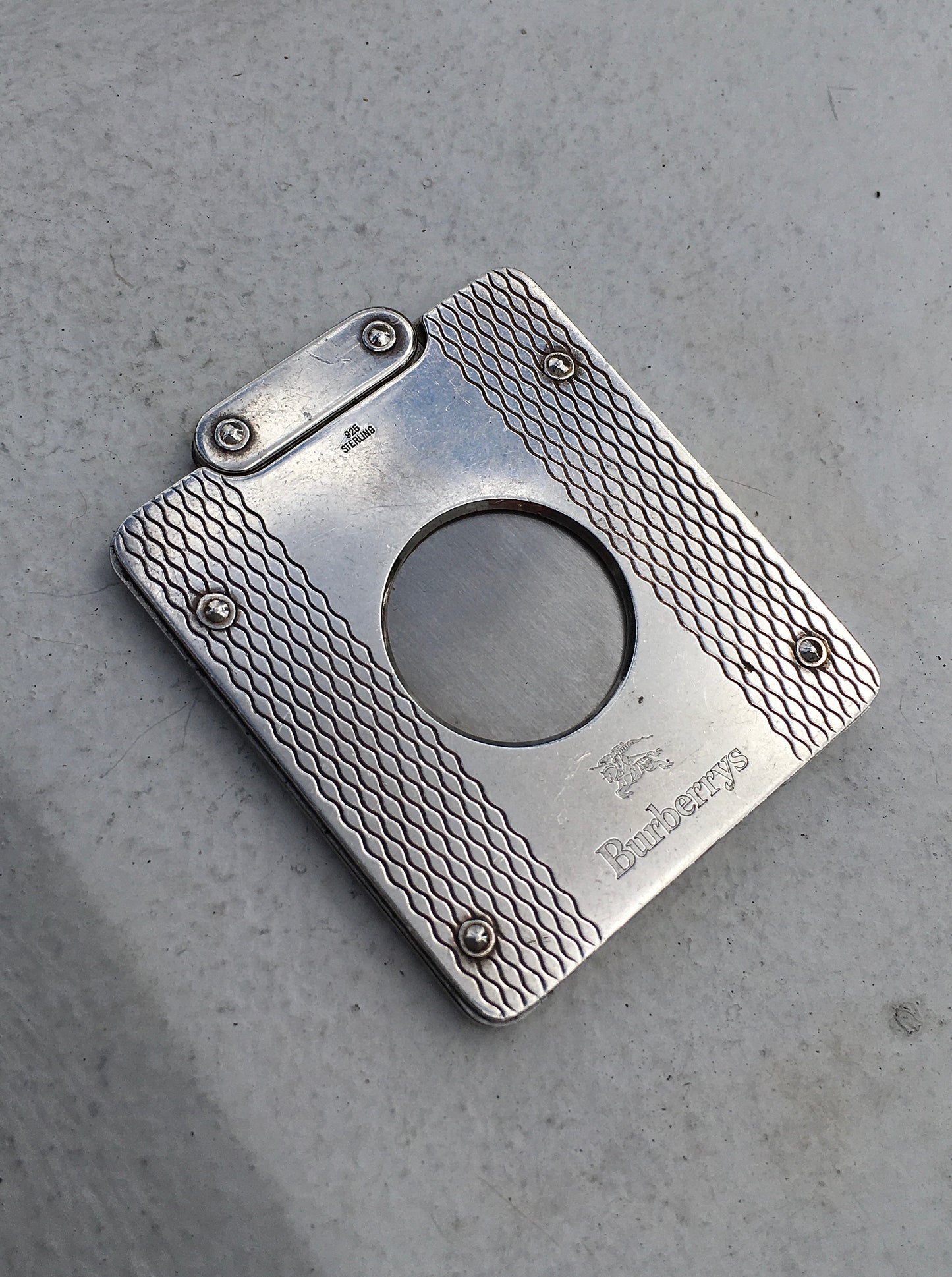 Vintage Sterling Silver Burberry’s Cigar Cutter