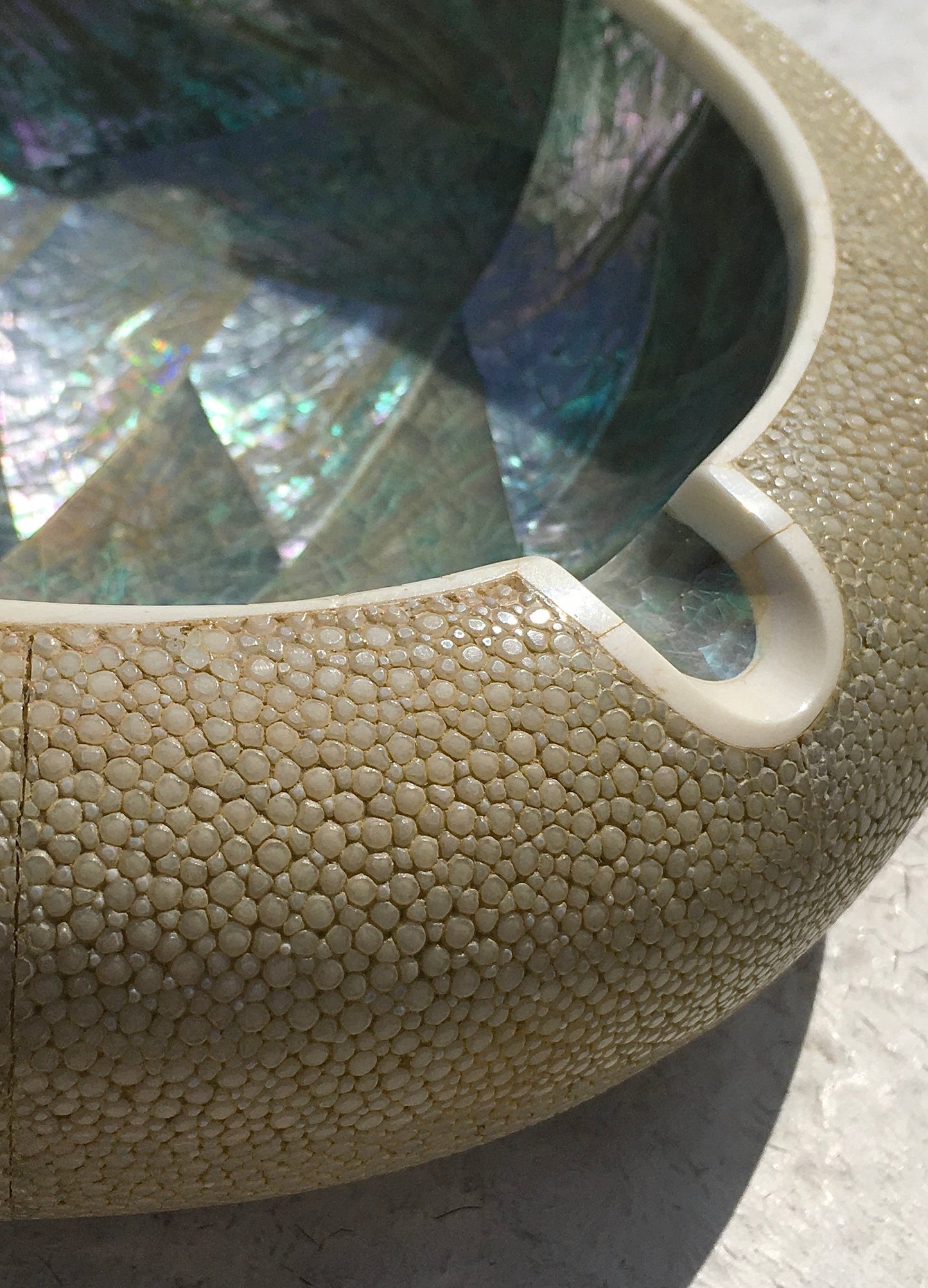 Shagreen & Shell Cigar Ashtray