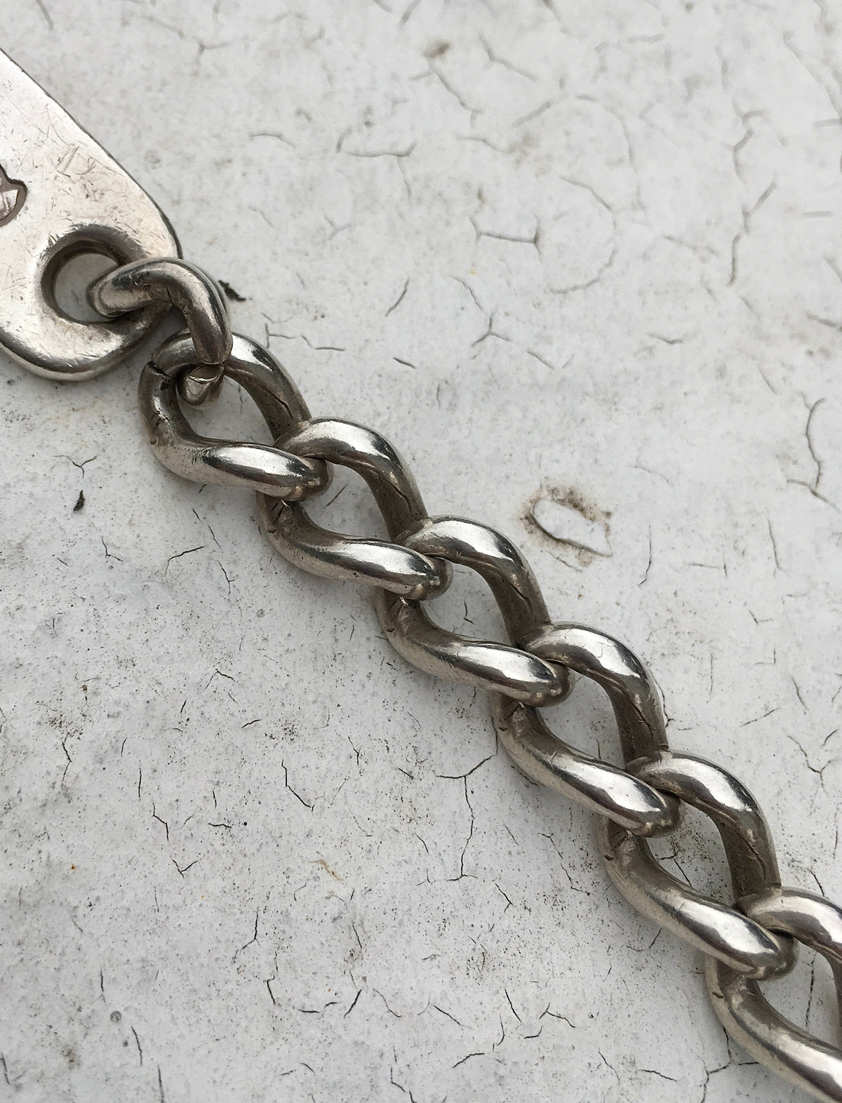 Vintage 1970s Identity Curb Link