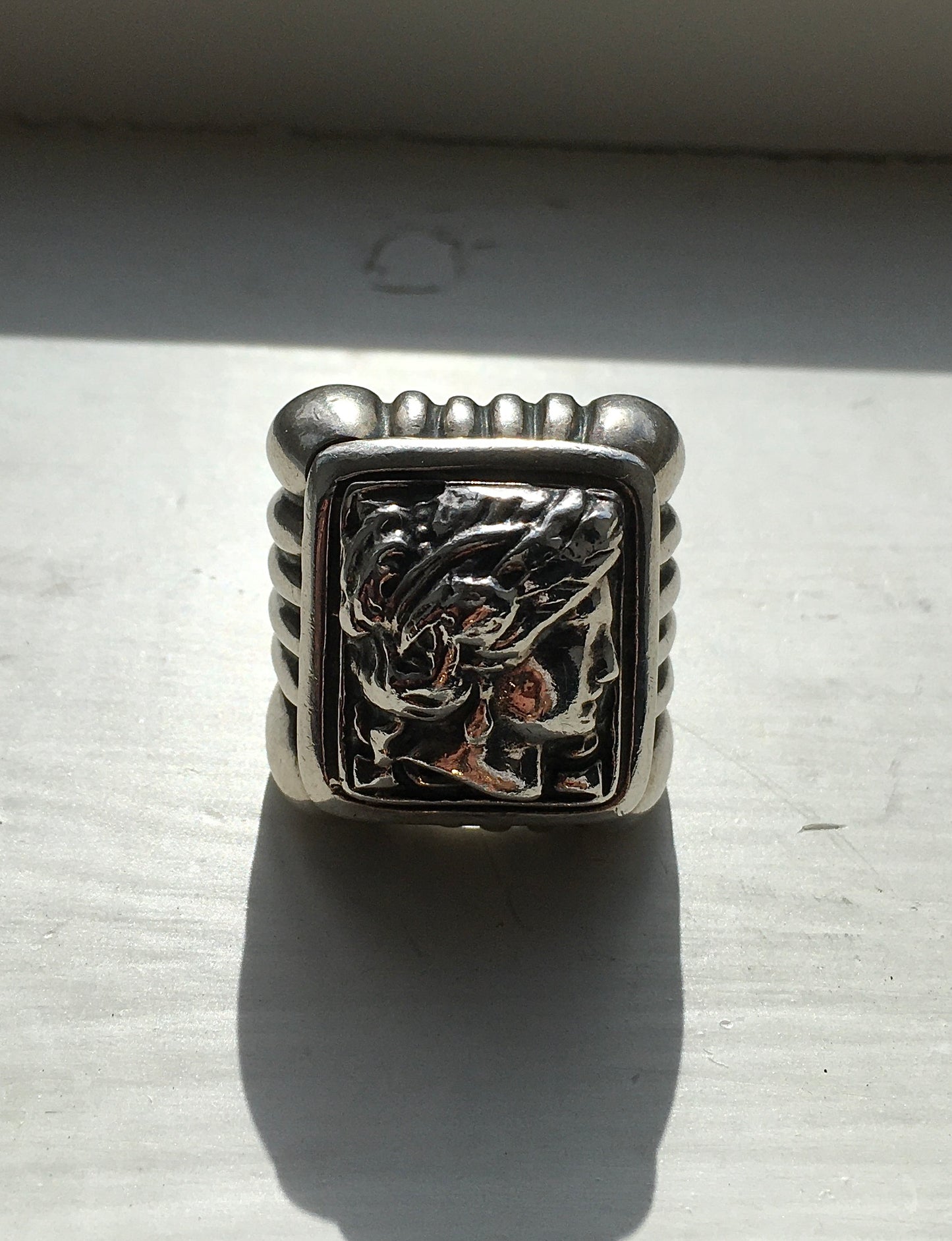 Sterling Silver Relief Ring