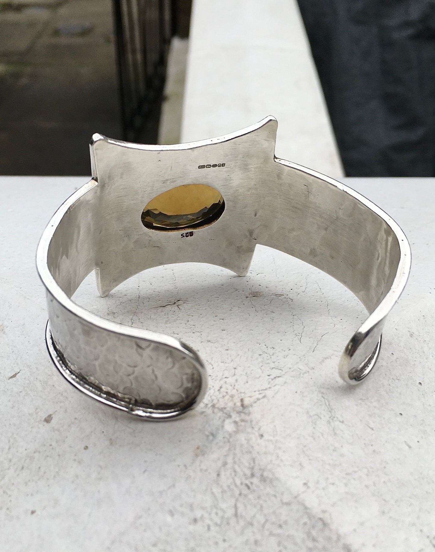 Sterling Silver Citrine Bangle
