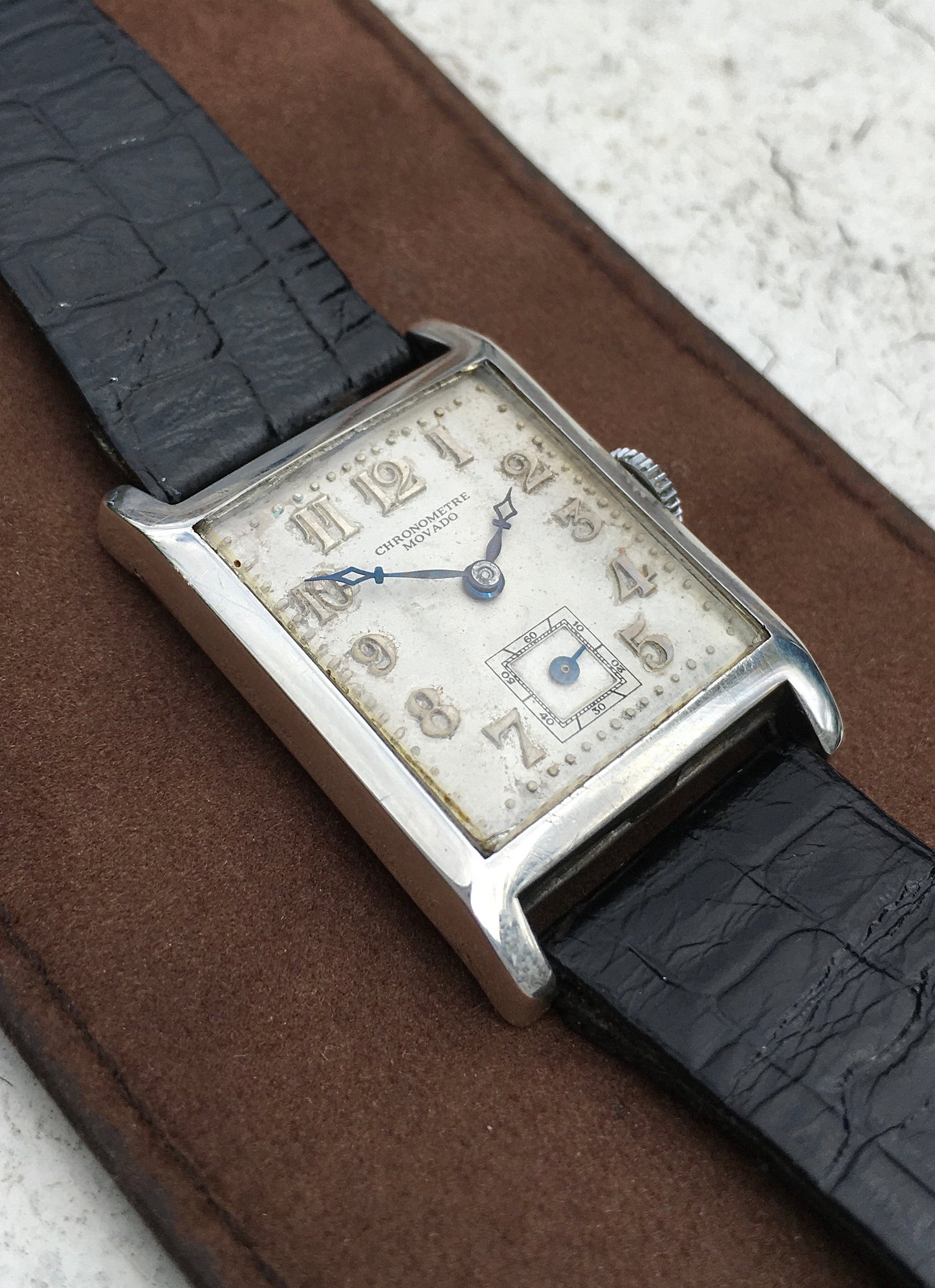 Vintage 1930s Sterling Silver Movado