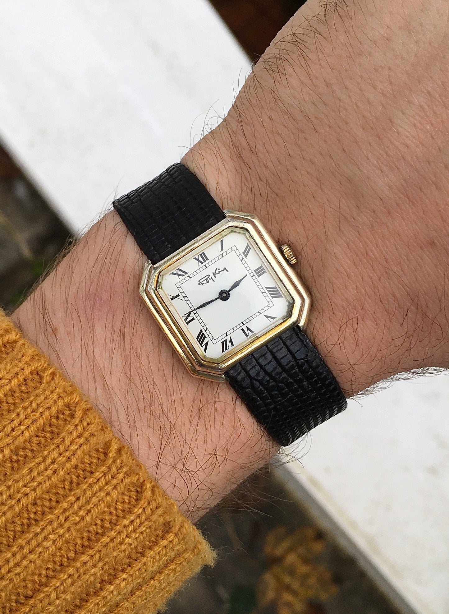 Vintage 1970s Sterling Silver Roy King Wristwatch