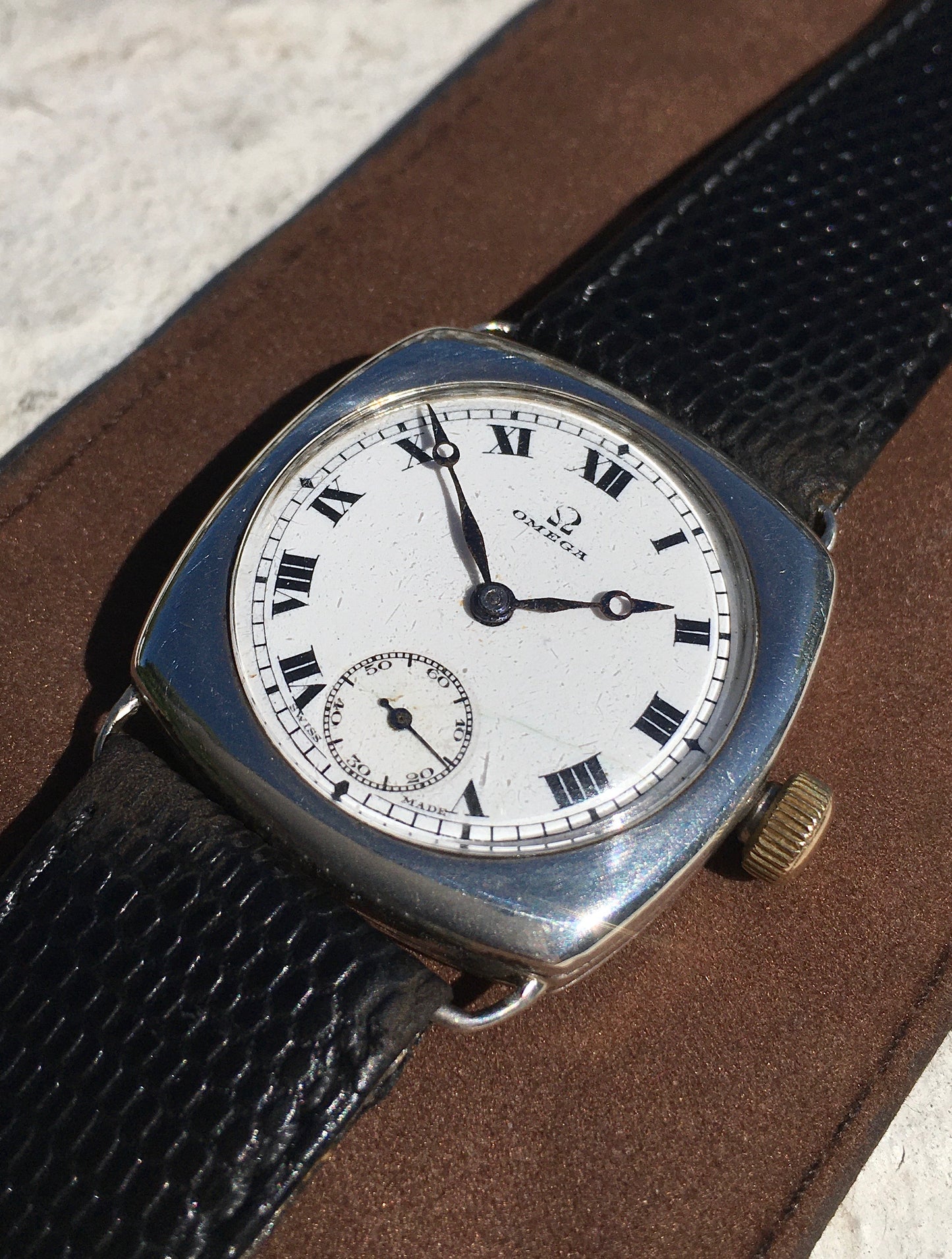 Antique Sterling Silver Omega